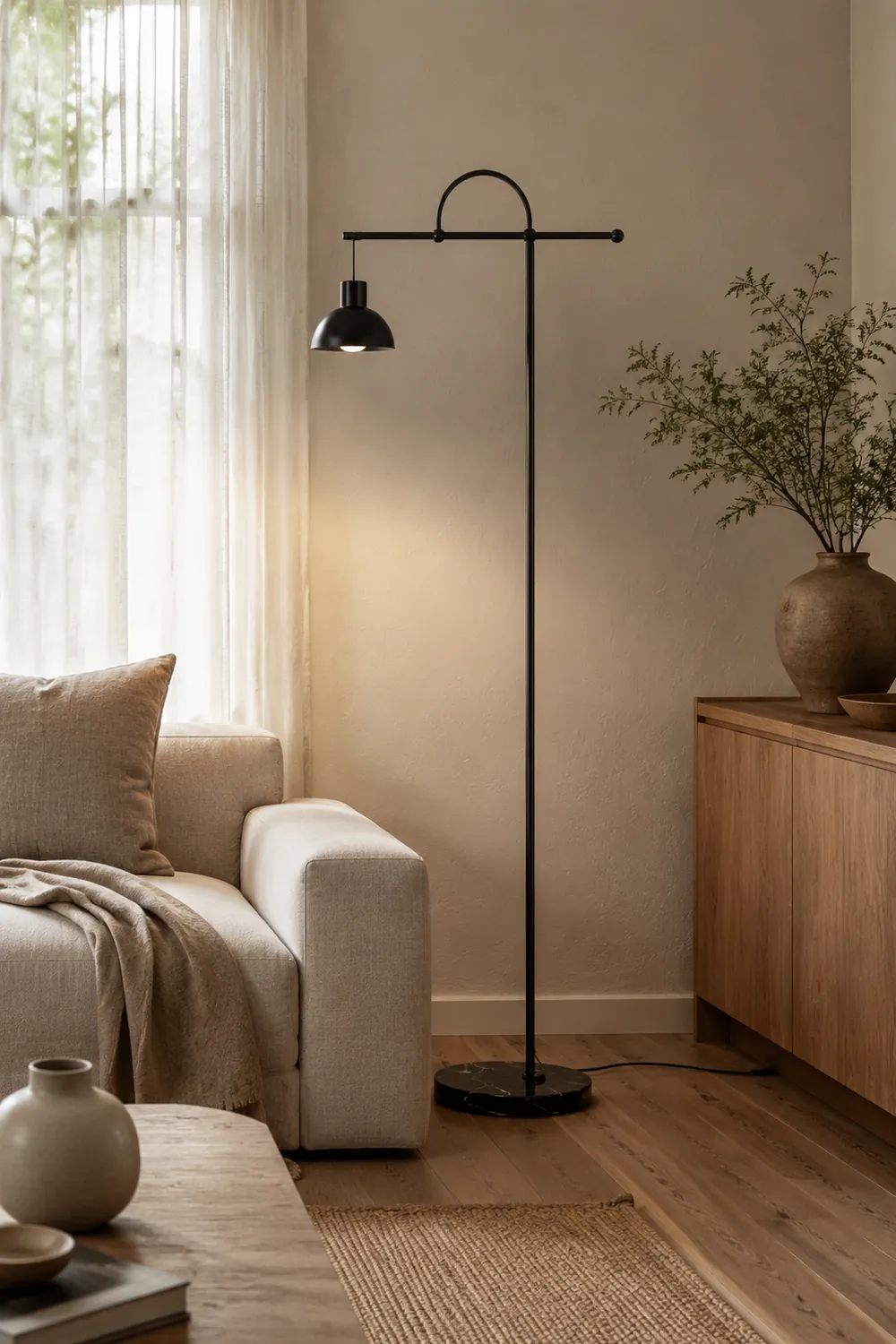 Simple Metal Floor Lamp For Dining Room - Lumpaz