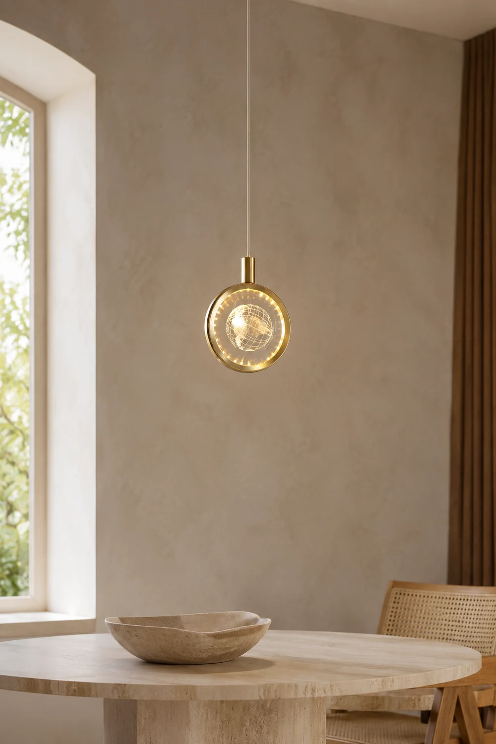 Kady Künstliche Form Pendelleuchte, ∅12CM - Lumpaz