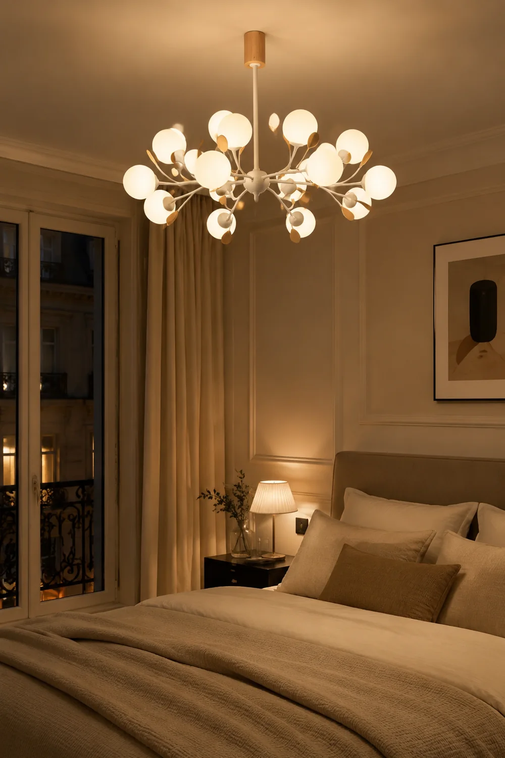 Modern Firefly Glass Chandelier - Lumpaz