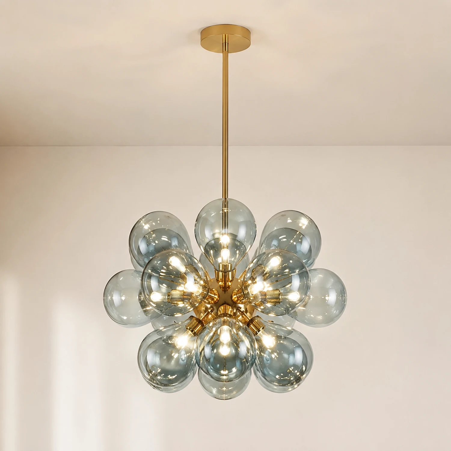 Design Bubble Glass Globe Sputnik Chandelier for Dining Room - Lumpaz