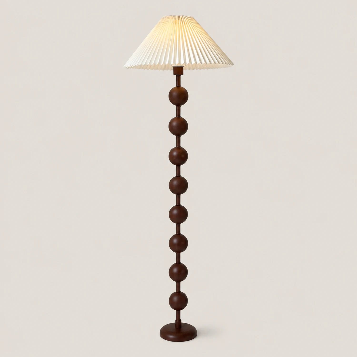 Medieval Wooden Barbell Floor Lamp - Lumpaz