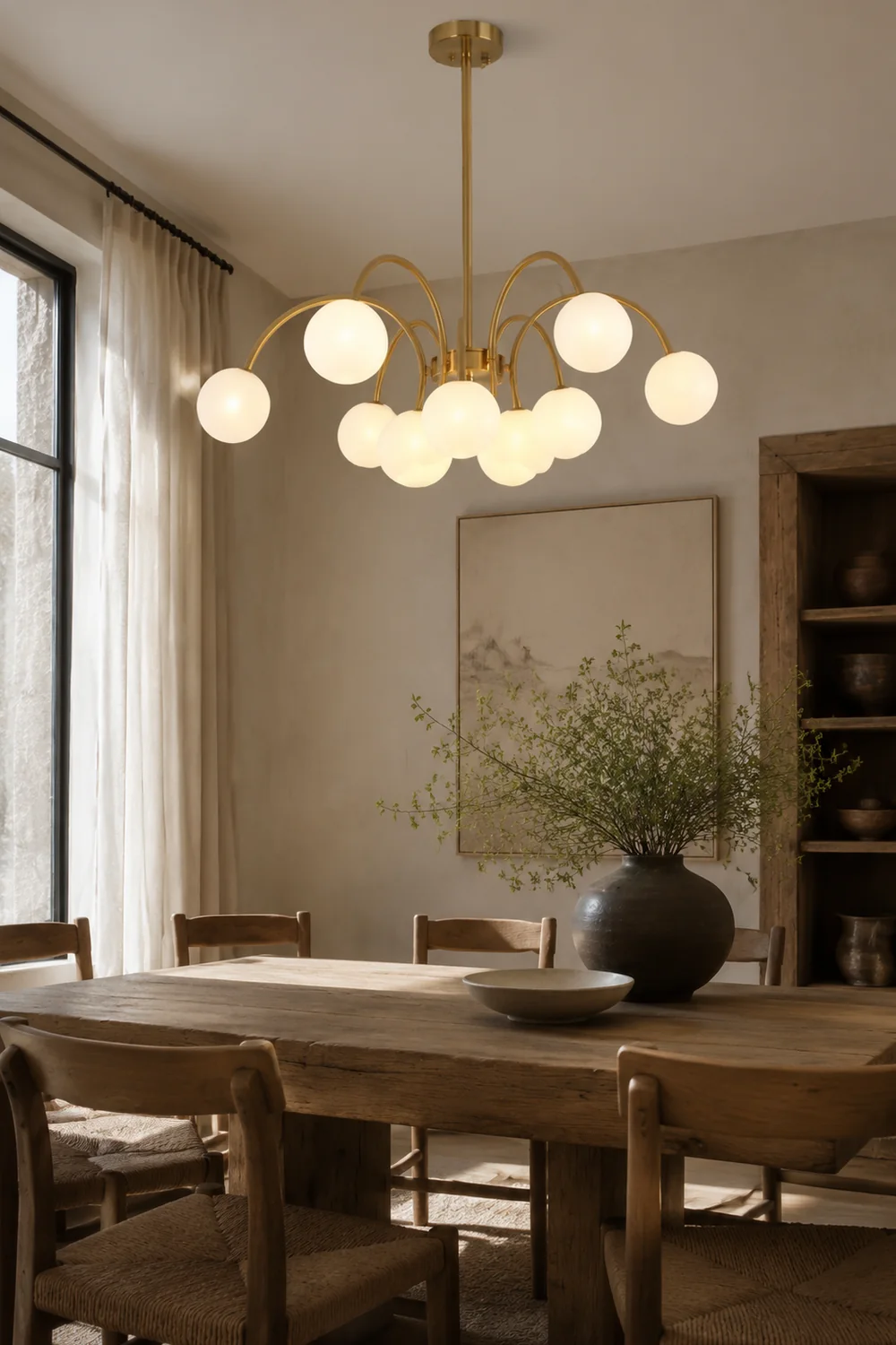 Modern Gold Sputnik Shape Chandelier - Lumpaz