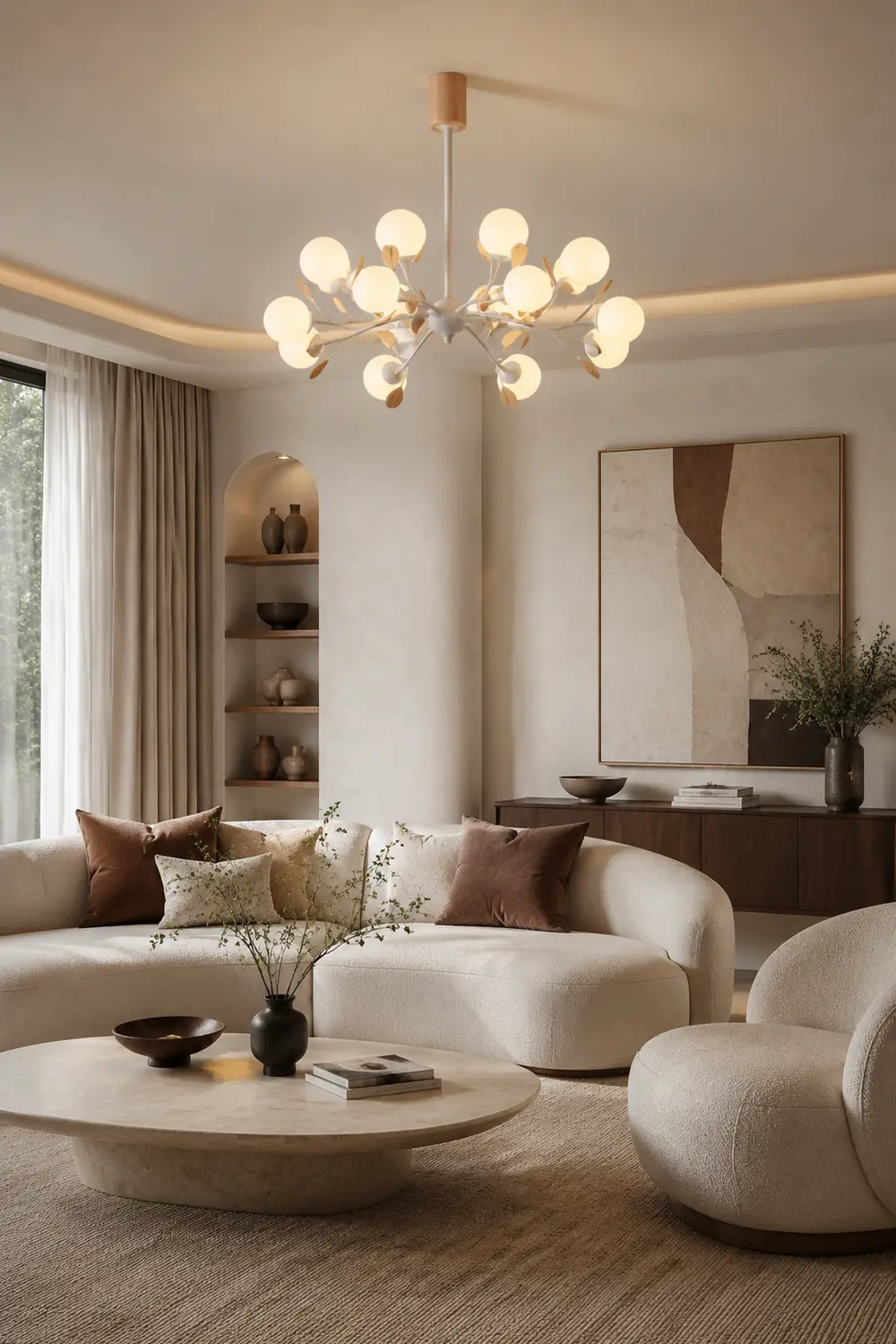 Modern Firefly Glass Chandelier - Lumpaz