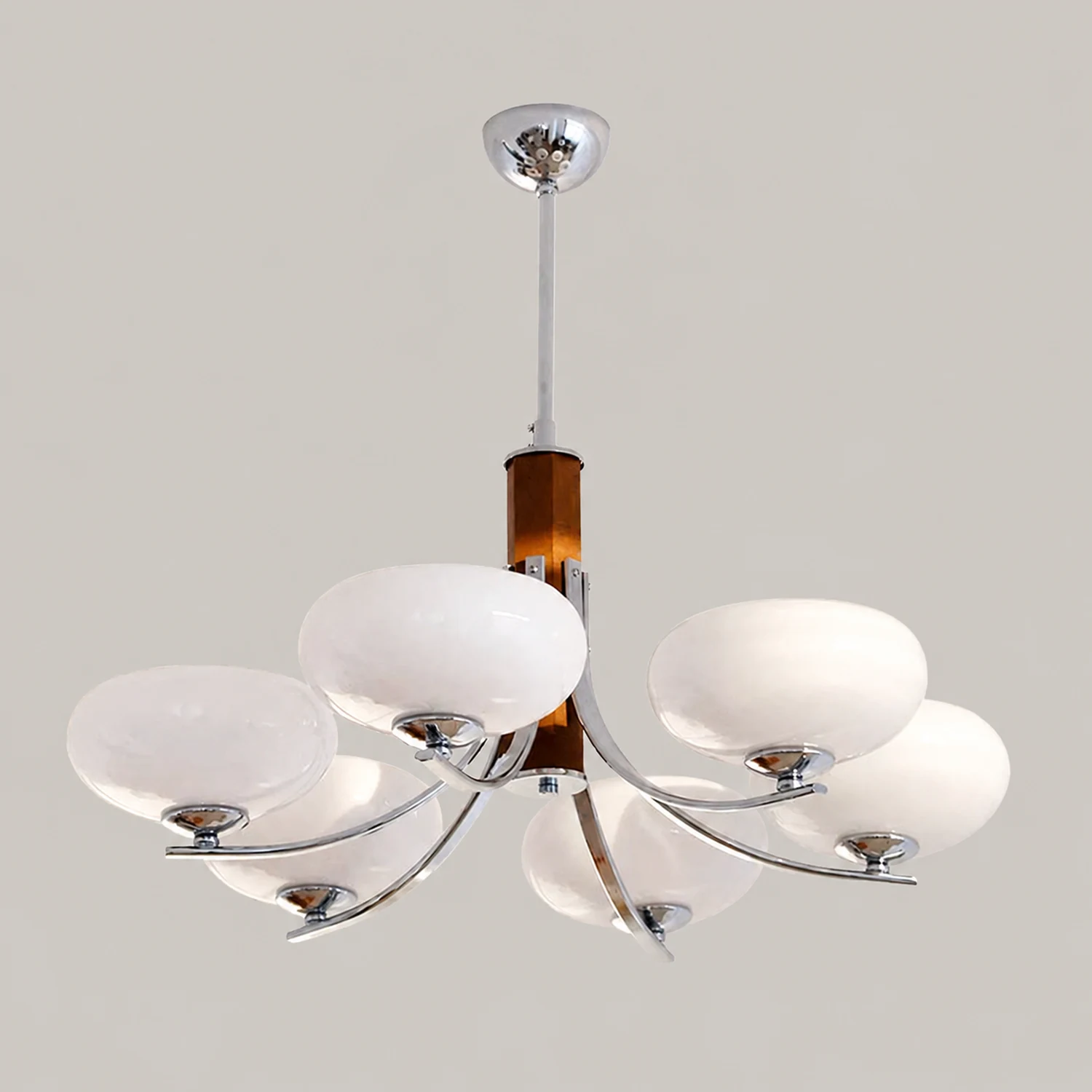 Medieval Bauhaus Solid Wood Chandelier - Lumpaz