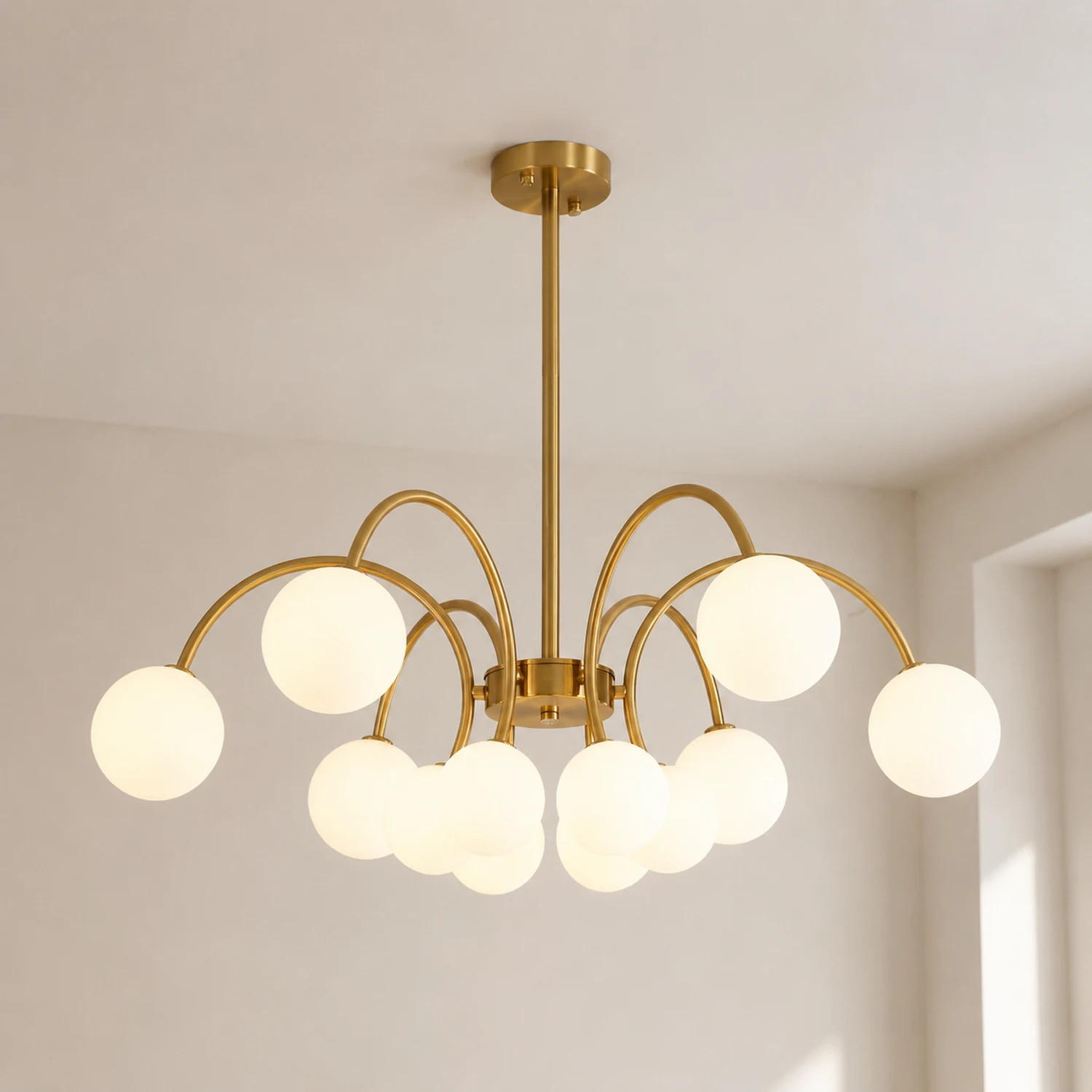 Modern Gold Sputnik Shape Chandelier - Lumpaz