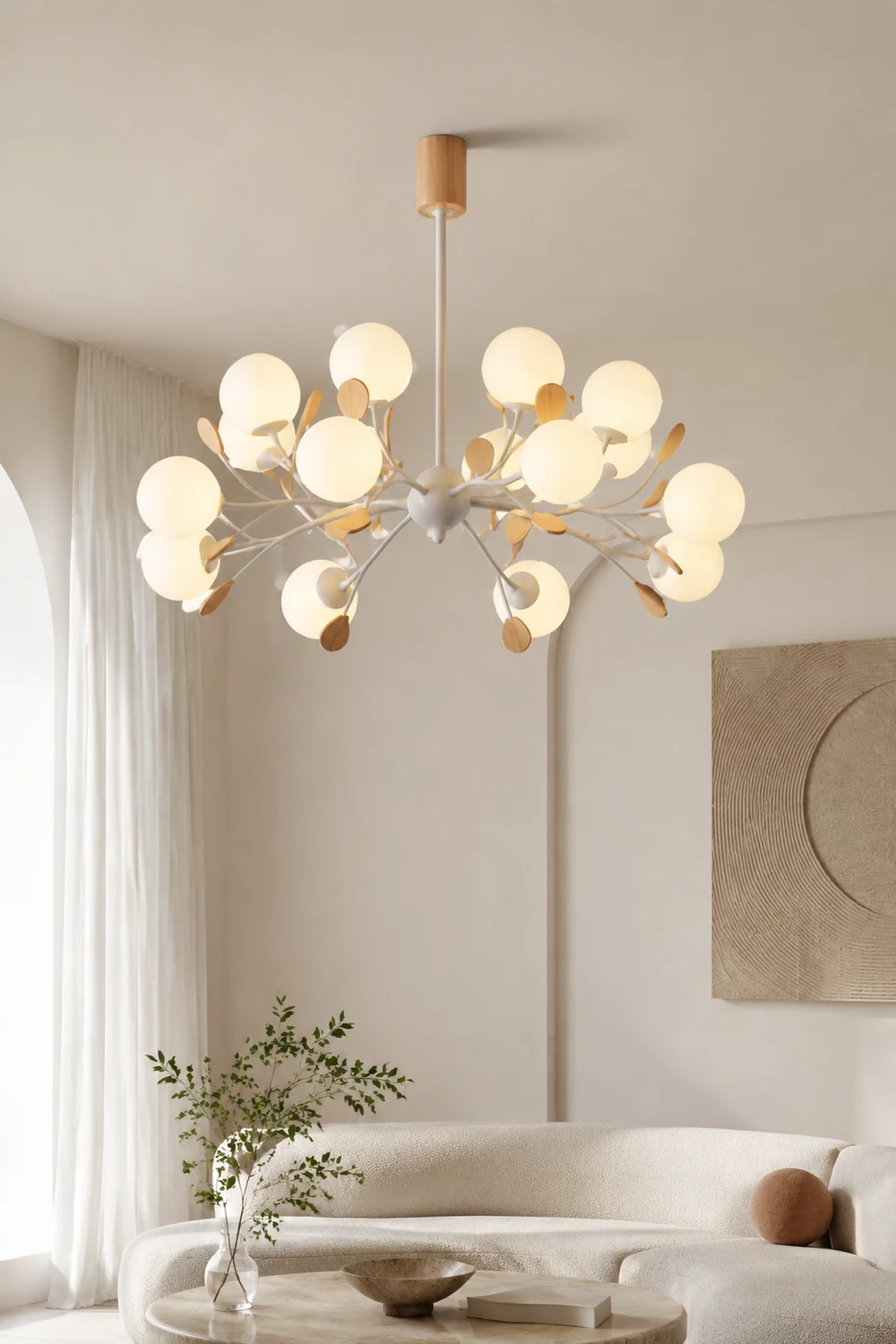 Modern Firefly Glass Chandelier - Lumpaz