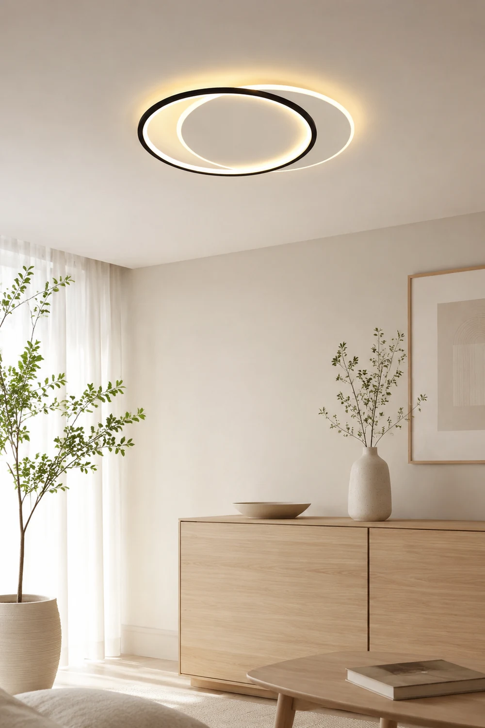 Quinn Flush Mount Deckenleuchte 3 Farbtemperatur schaltbar, ∅40/50CM - Lumpaz