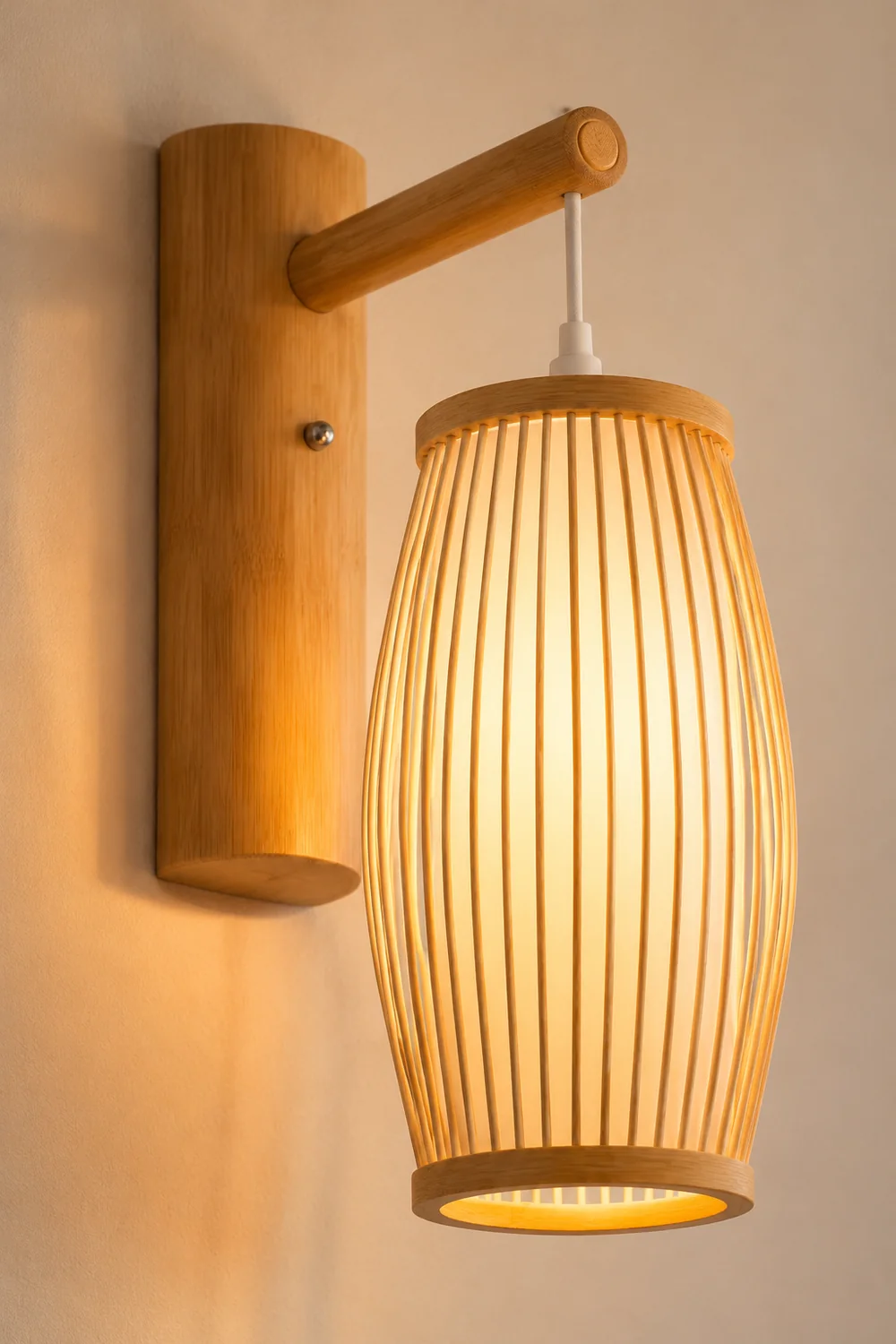 Muto Bamboo Weben Wandleuchte, 4 Stile - Lumpaz