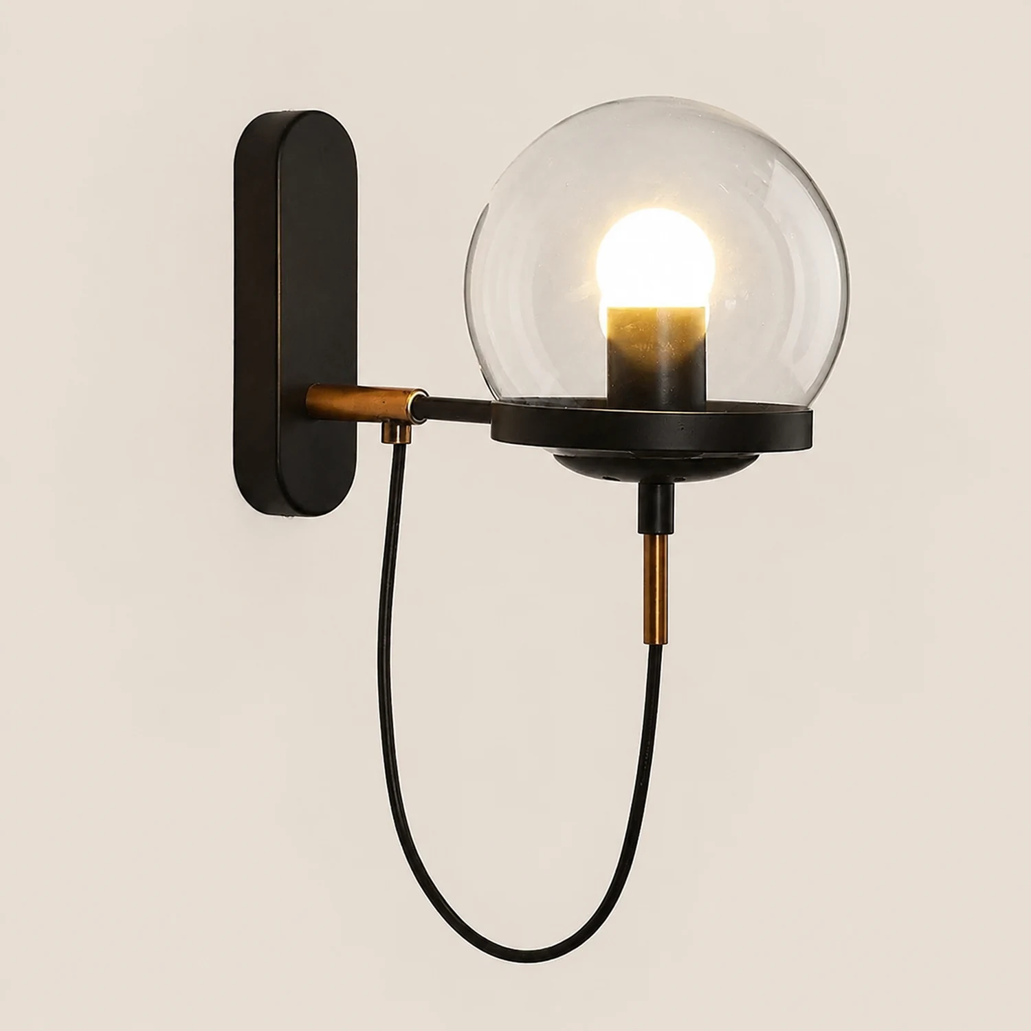 Retro-Metall-LED-Birnen-Wandleuchte - Lumpaz