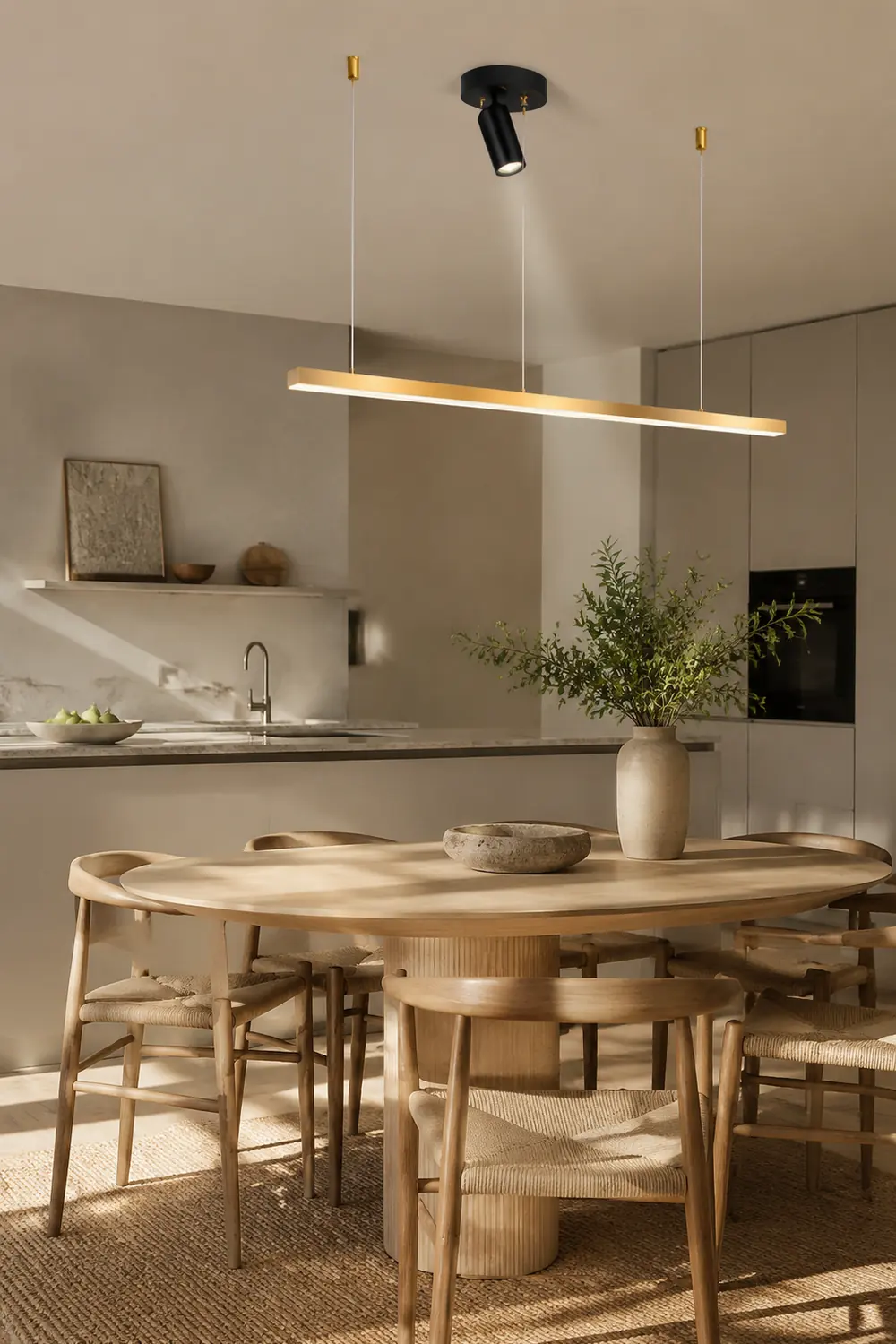 Aluminium Esszimmerleuchte Pendelleuchte Golden Nordic für Restaurant - Lumpaz