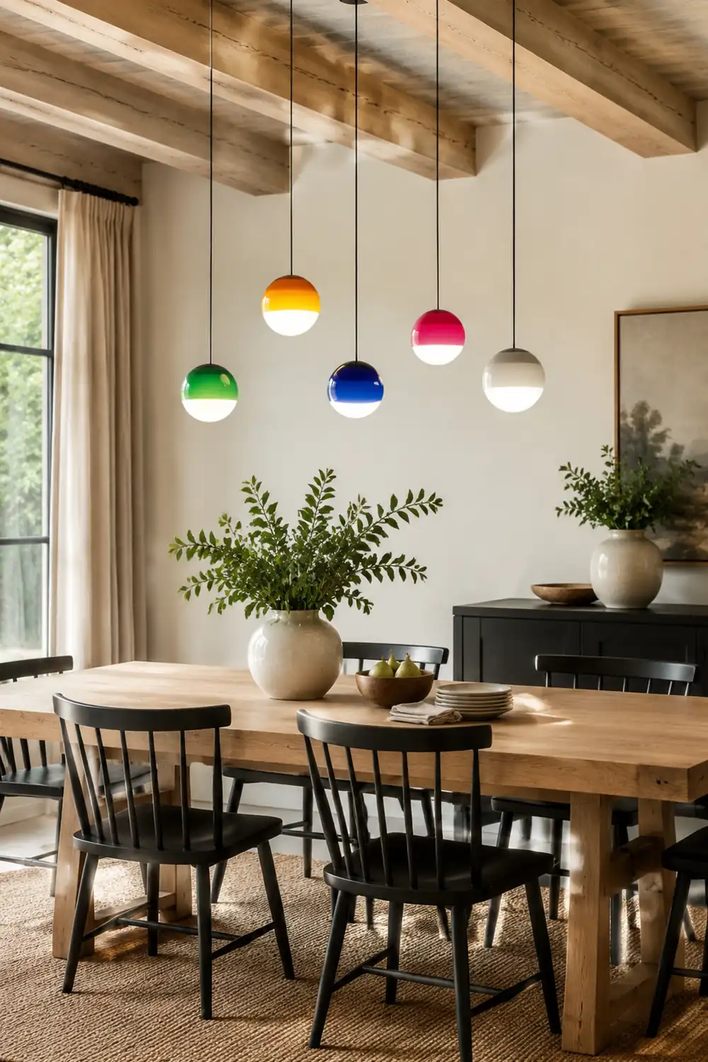 Valentina Bunte Glasblase Pendelleuchte, 6 Farben - Lumpaz
