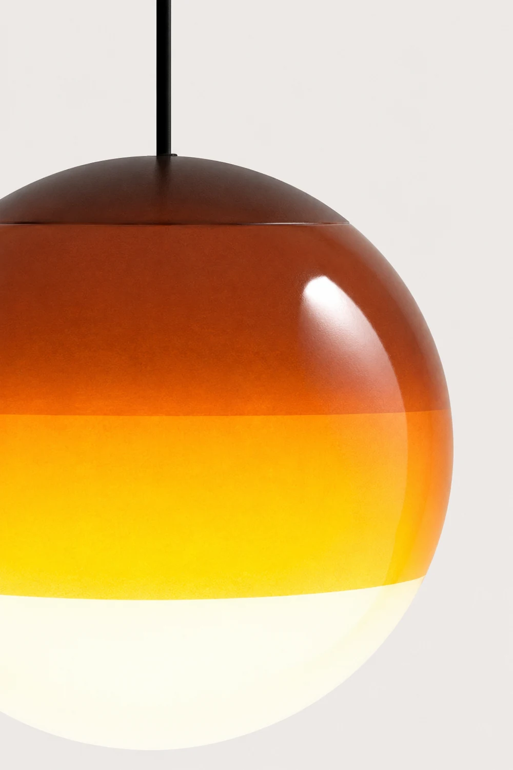 Valentina Bunte Glasblase Pendelleuchte, 6 Farben - Lumpaz