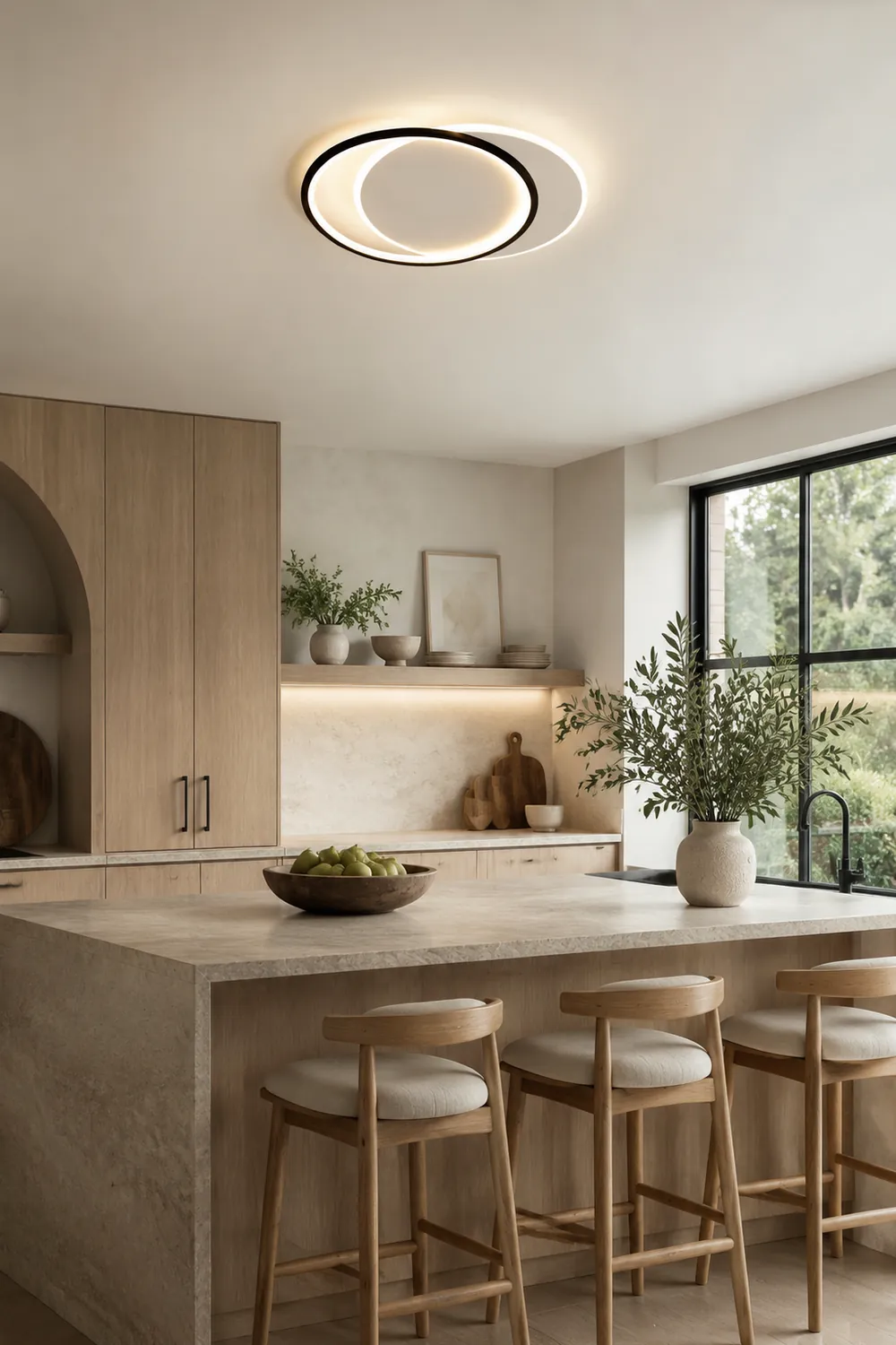Quinn Flush Mount Deckenleuchte 3 Farbtemperatur schaltbar, ∅40/50CM - Lumpaz