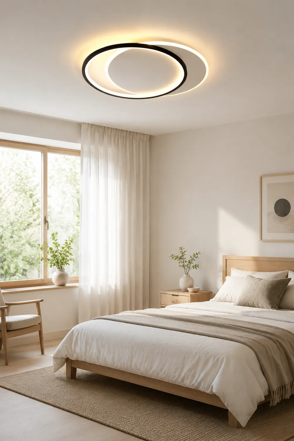 Quinn Flush Mount Deckenleuchte 3 Farbtemperatur schaltbar, ∅40/50CM - Lumpaz