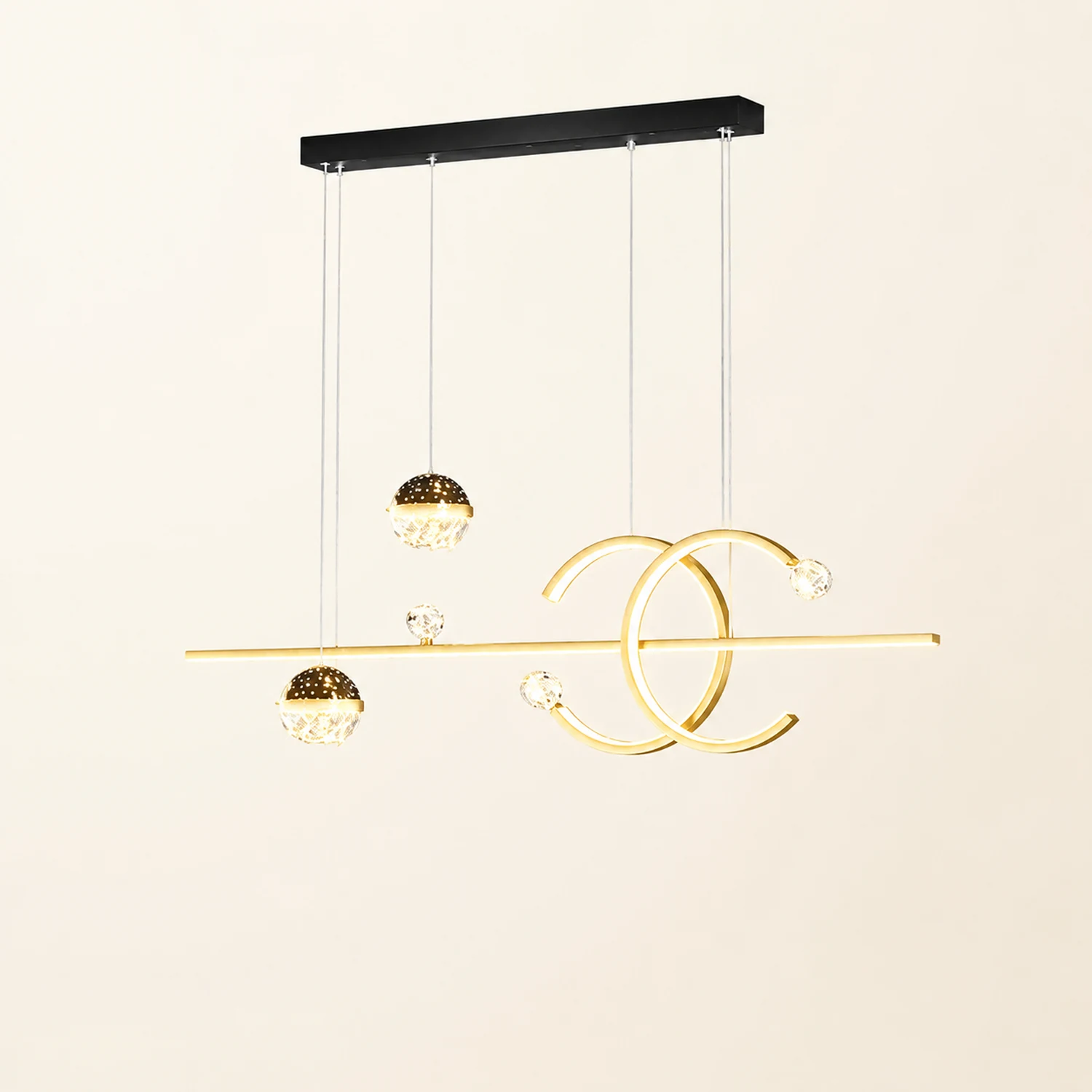Madina Lineare LED Stern Pendelleuchte für Esszimmer - Lumpaz