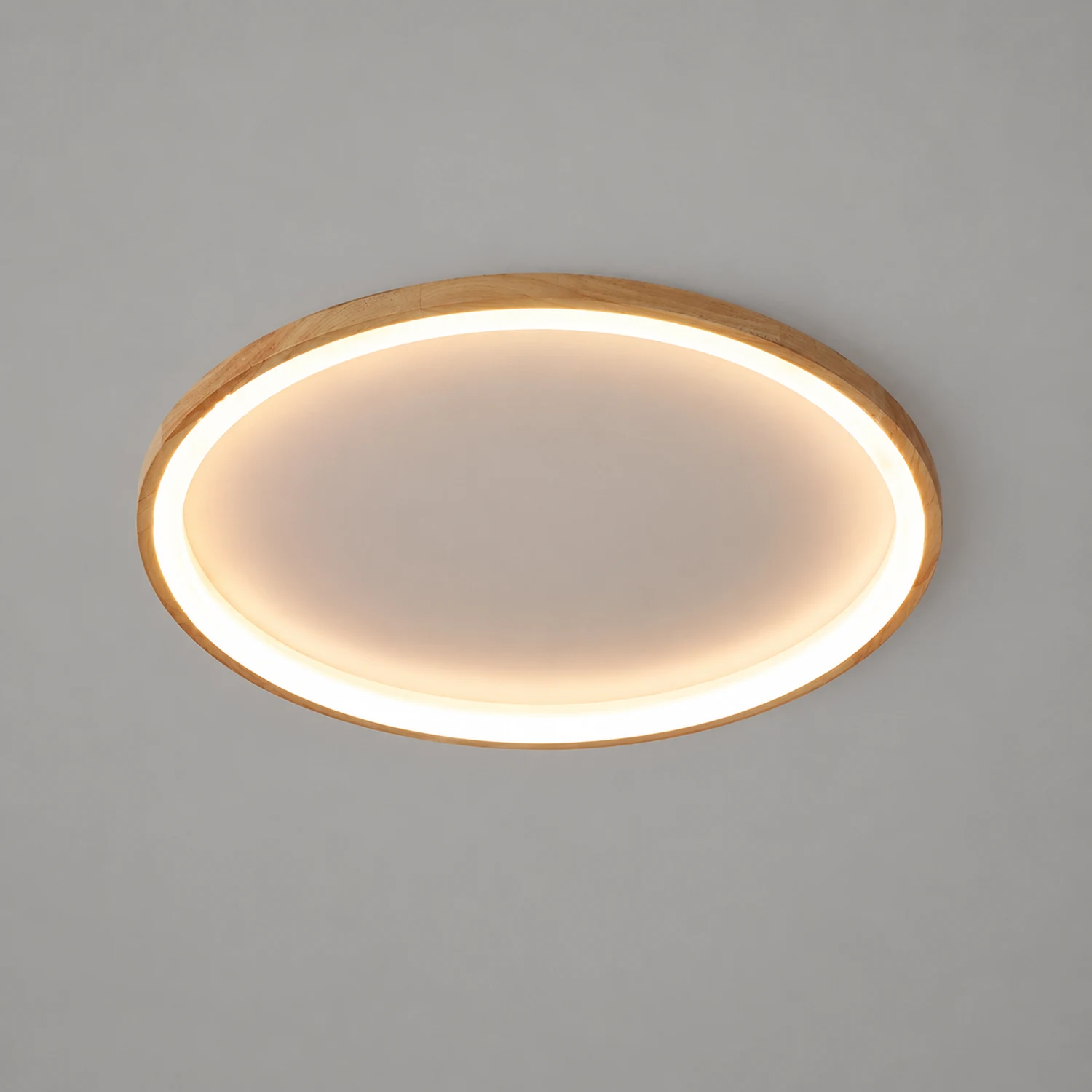 Ozawa Deckenleuchte Interner Lichthof dimmbar, Hölzern & Acryl ∅40/50cm - Lumpaz