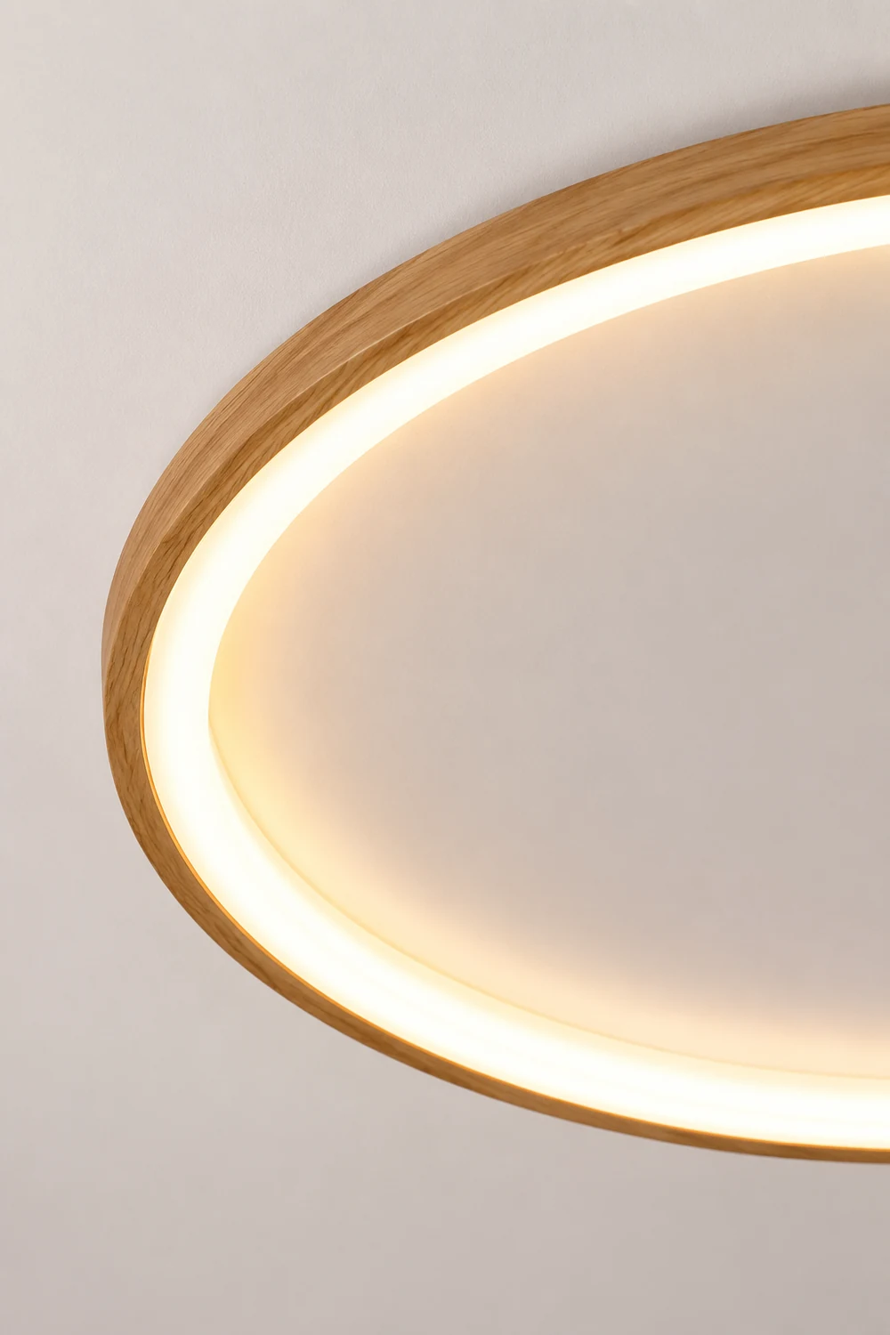 Ozawa Deckenleuchte Interner Lichthof dimmbar, Hölzern & Acryl ∅40/50cm - Lumpaz