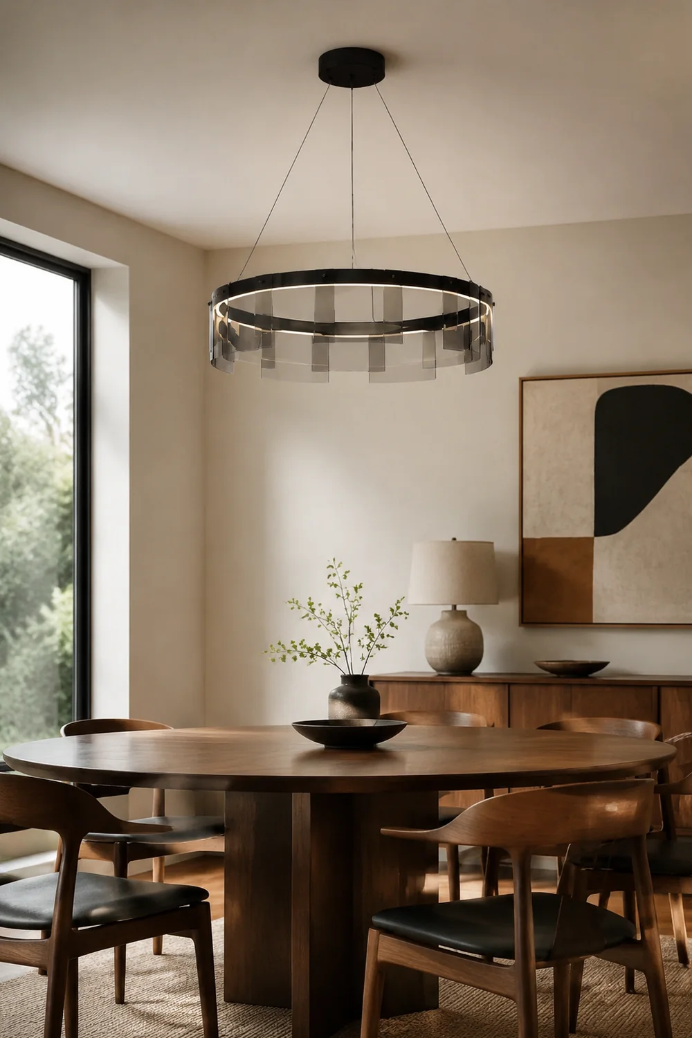 Evette Pendelleuchte Farbtemperatur umschaltbar, ∅60/80/100cm - Lumpaz