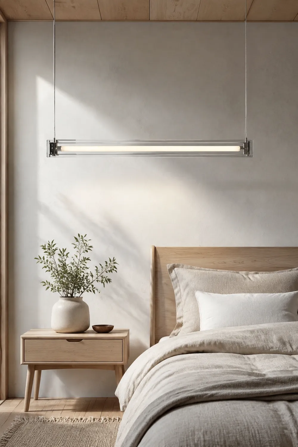 Edge Pendelleuchte, Metall+Glas, 80/100cm - Lumpaz