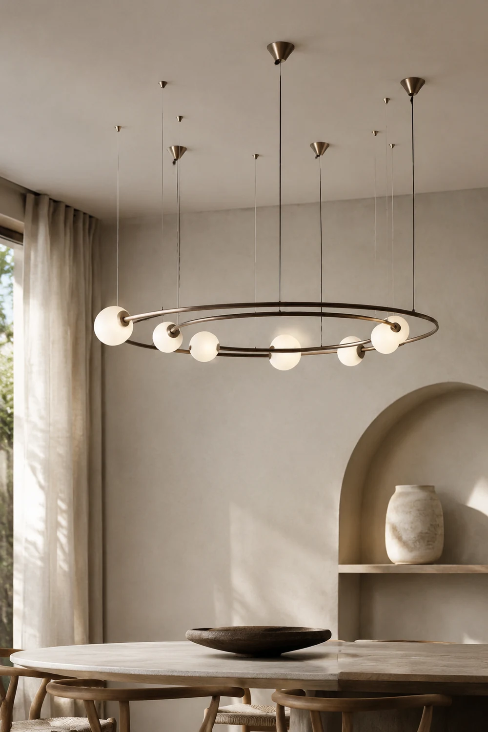 Valentina Pendelleuchte 2 Farbe, ∅80cm - Lumpaz