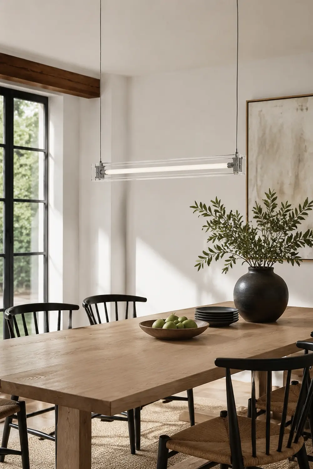 Edge Pendelleuchte, Metall+Glas, 80/100cm - Lumpaz