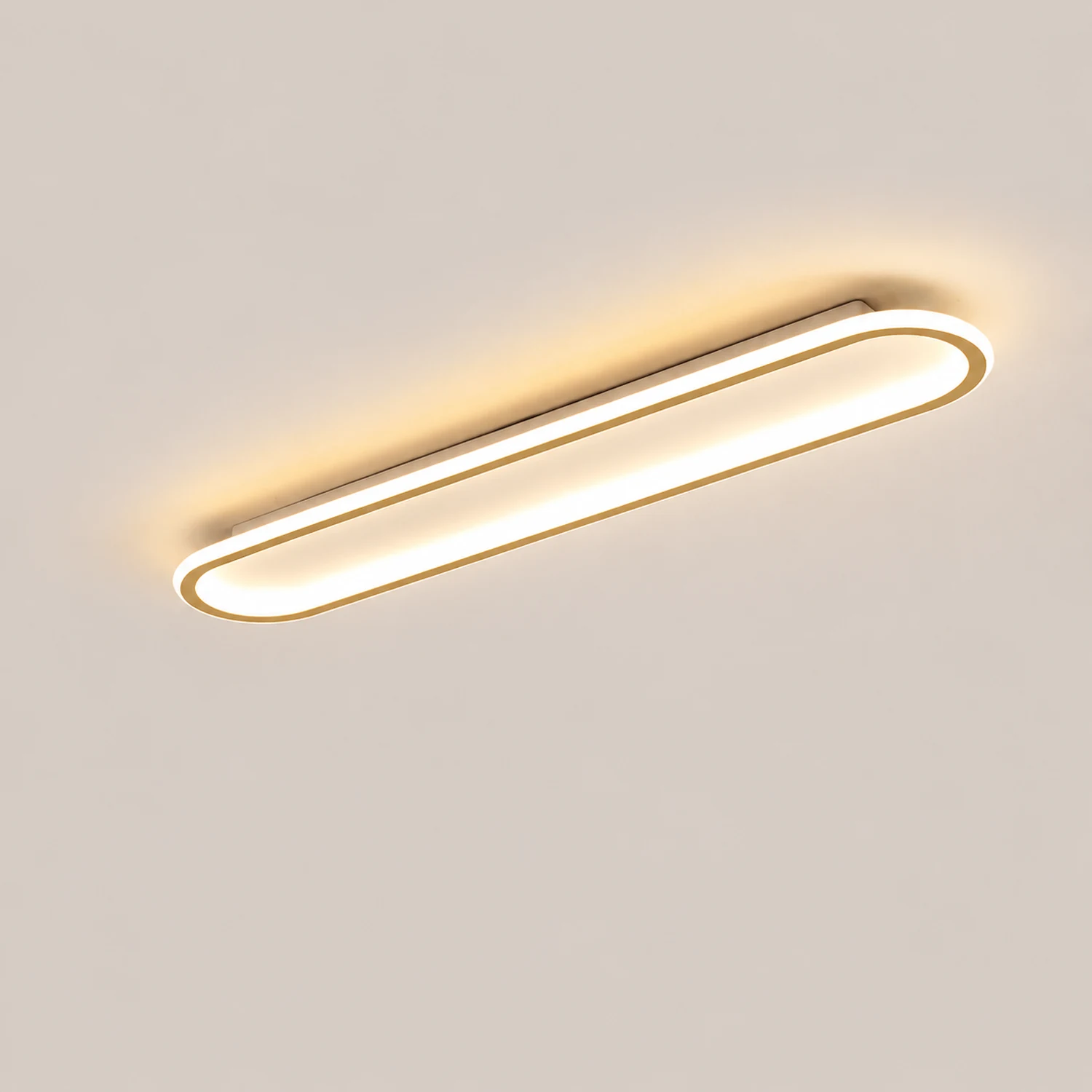 Quinn Deckenleuchte Rechteckig 2 Farbe, 40/60/80/100cm - Lumpaz