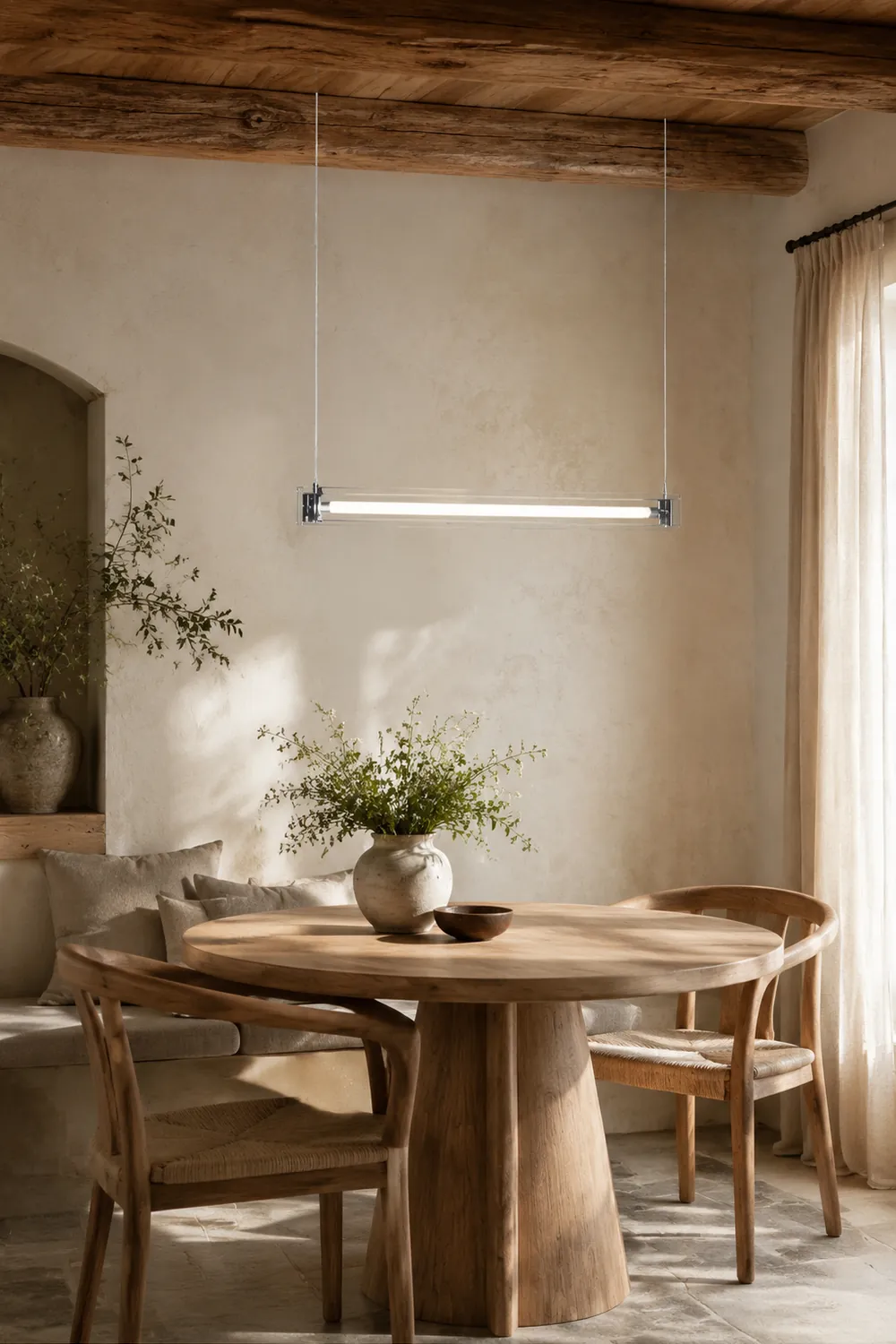 Edge Pendelleuchte, Metall+Glas, 80/100cm - Lumpaz