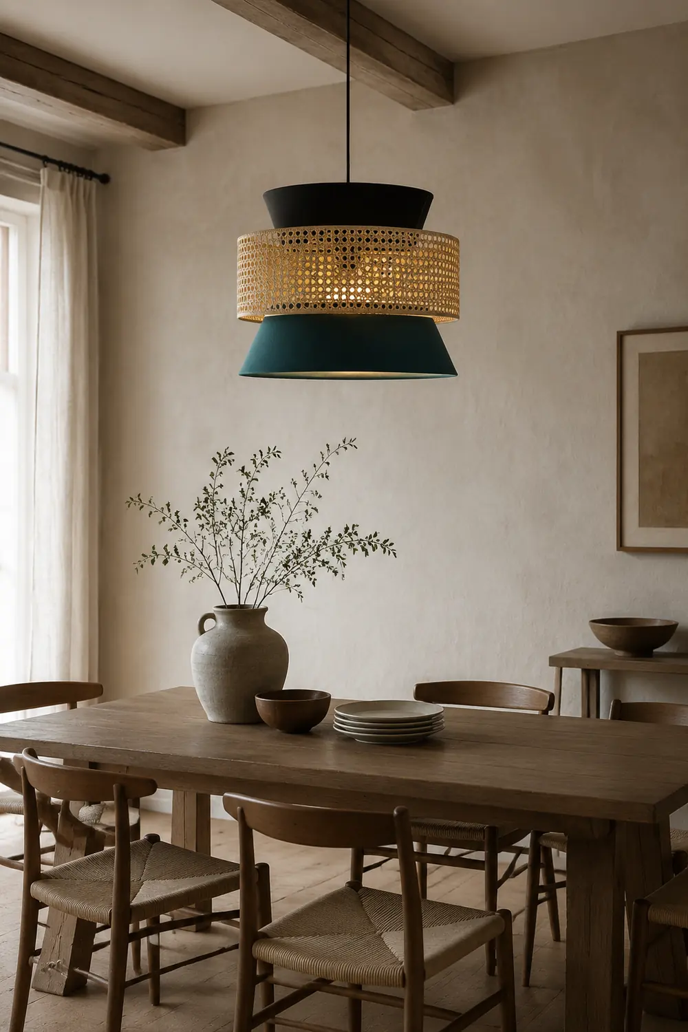 Ritta Pendelleuchte, Dunkelgrün, ∅40/50/60cm - Lumpaz
