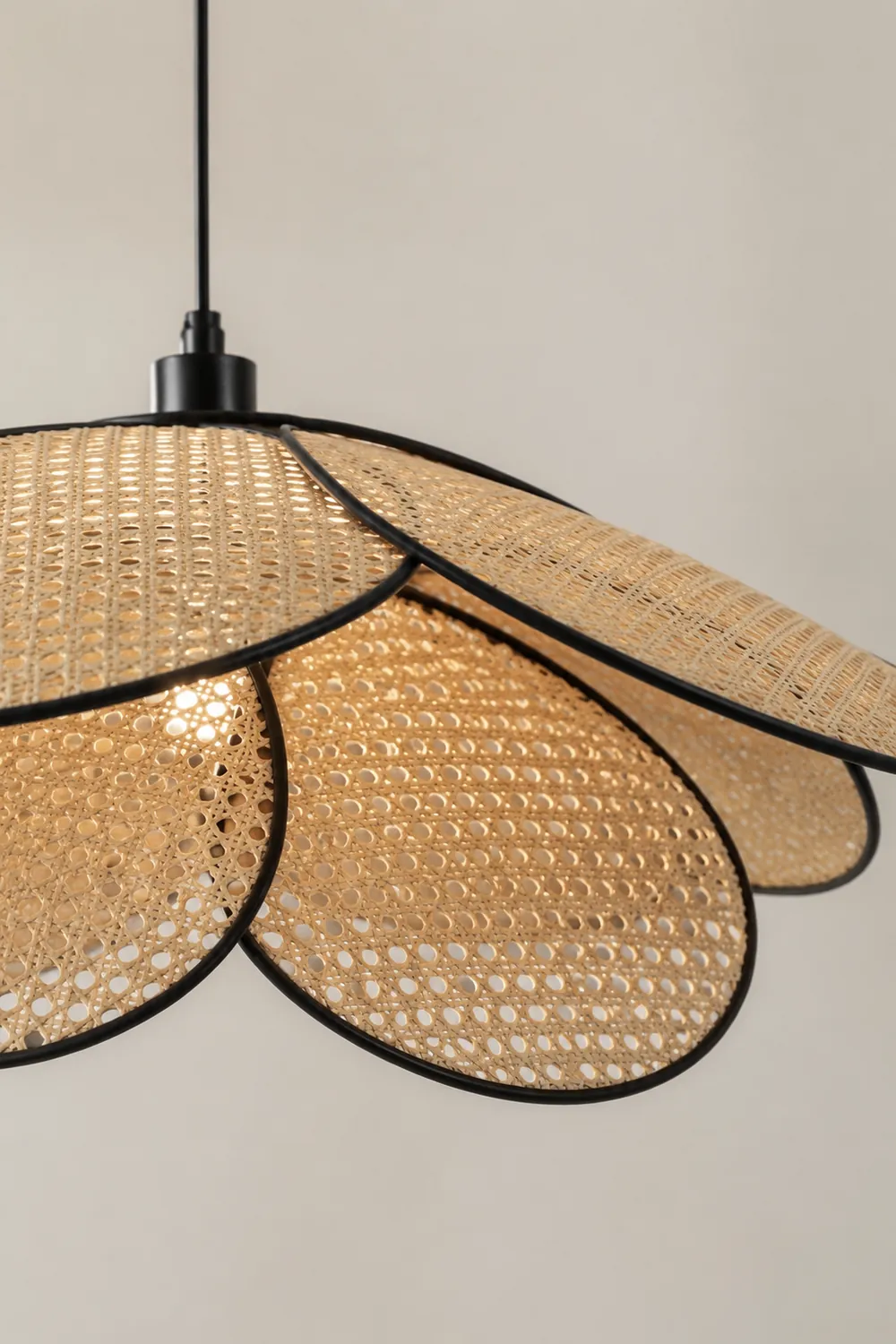 Ritta Pendelleuchte 2 Farben, Rattan & Weidengeflecht, ∅40/50/60cm - Lumpaz