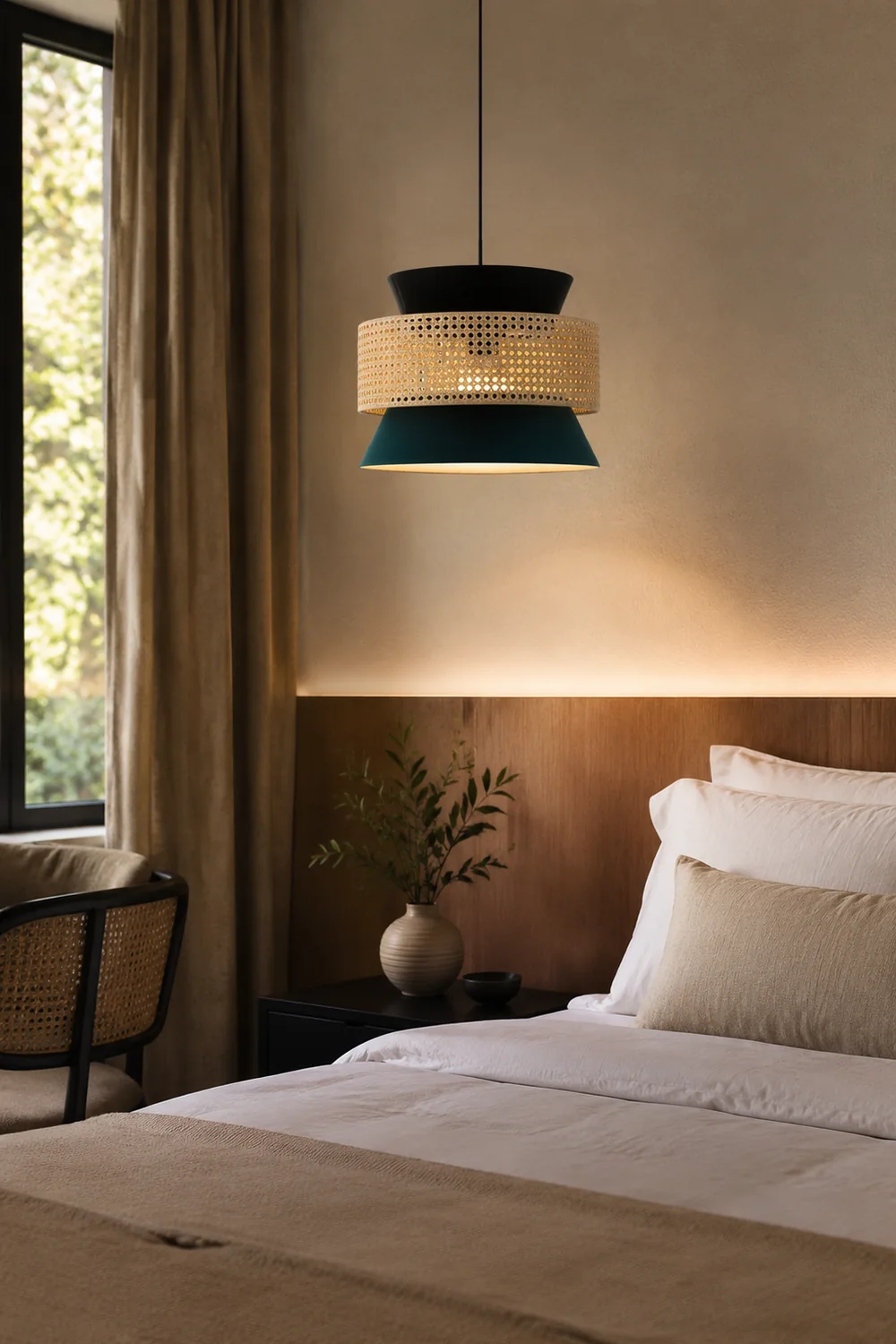 Ritta Pendelleuchte, Dunkelgrün, ∅40/50/60cm - Lumpaz