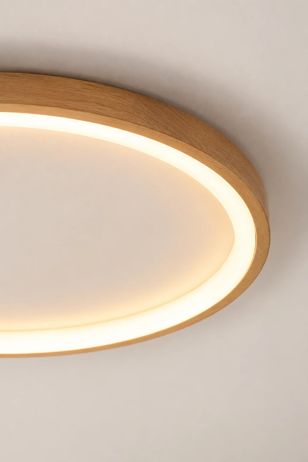Ozawa Deckenleuchte Interner Lichthof dimmbar, Hölzern & Acryl ∅40/50cm - Lumpaz
