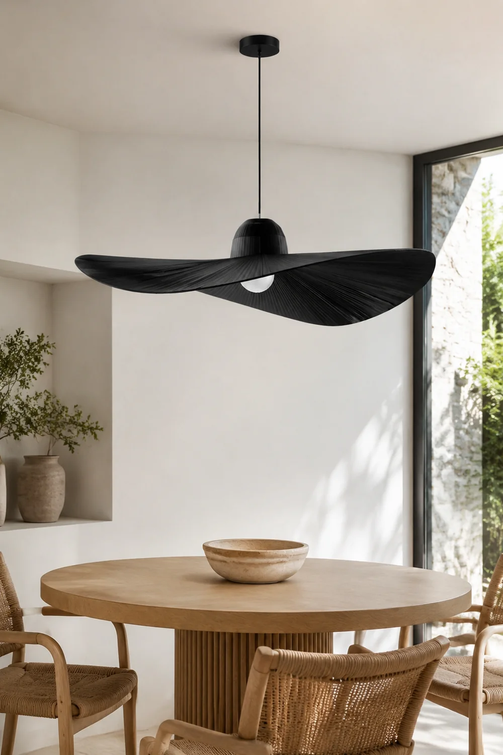 Renée Pendelleuchte 2 Farbe, Stoffe, ∅60/80cm - Lumpaz