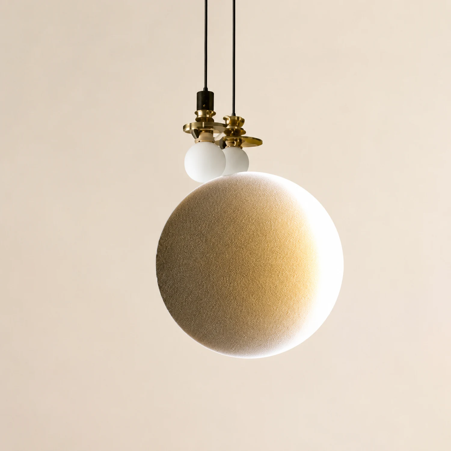 Elif Mond Wandlampe Fernbedienung Dimmbar, 30/40/50cm - Lumpaz