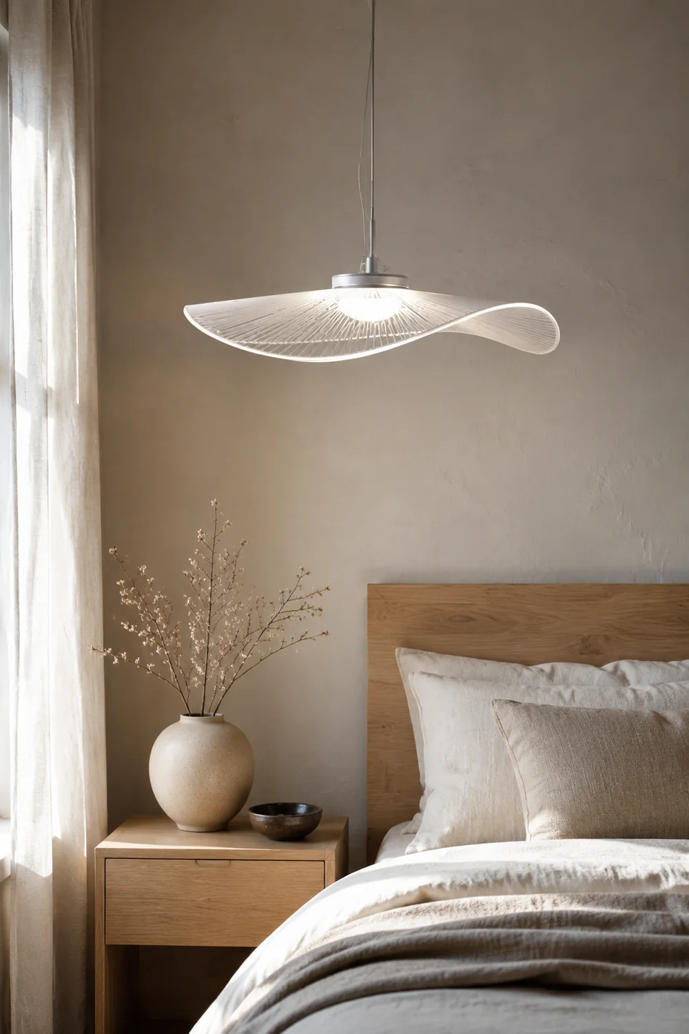 Carins Lotusform Pendelleuchte Farbtemperatur umschaltbar, ∅40/50/60cm - Lumpaz