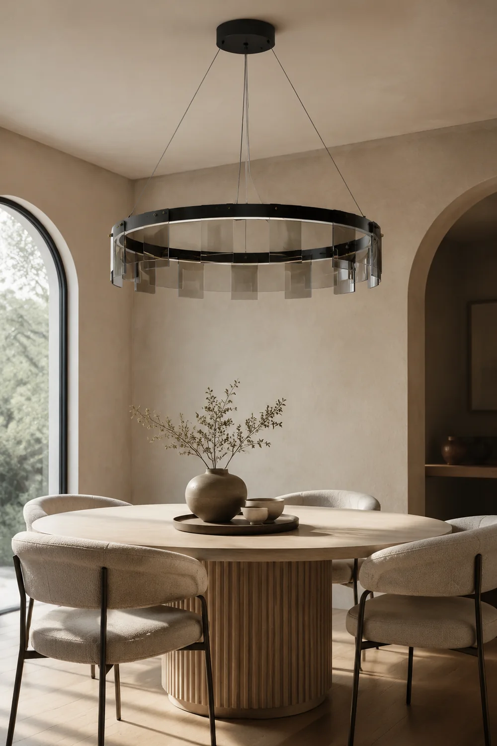 Evette Pendelleuchte Farbtemperatur umschaltbar, ∅60/80/100cm - Lumpaz