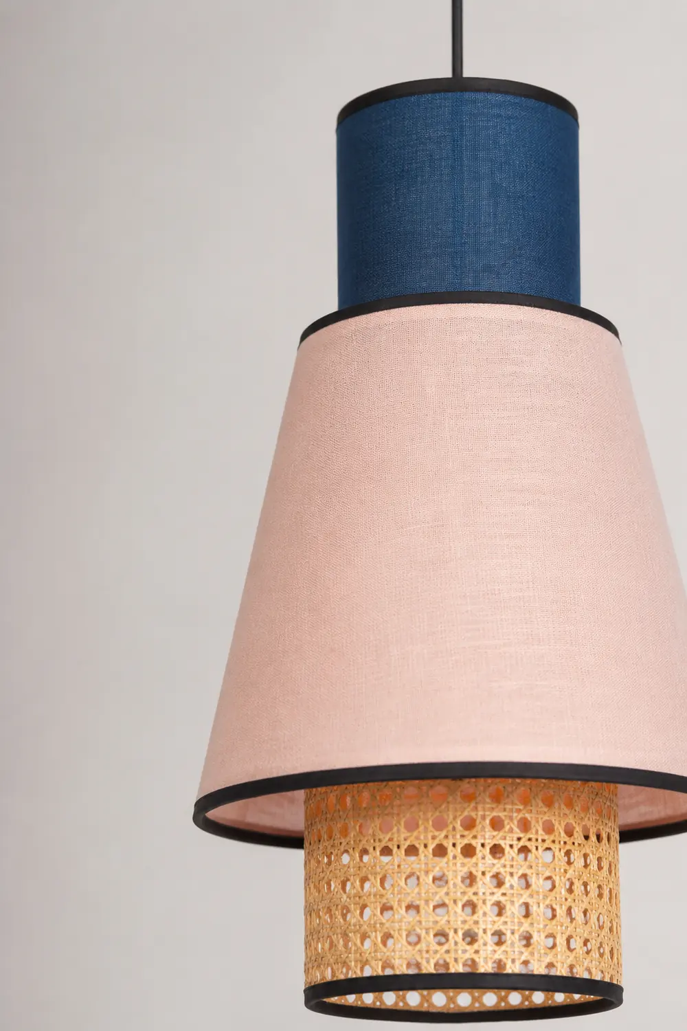 Ritta Pendelleuchte, Rosa & Königsblau, ∅25/30CM - Lumpaz