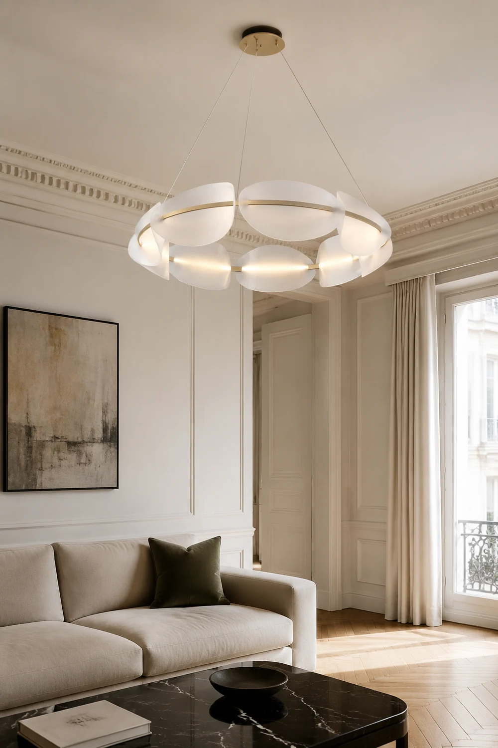 Bella Pendelleuchte Farbtemperatur schaltbar, ∅60/80cm - Lumpaz