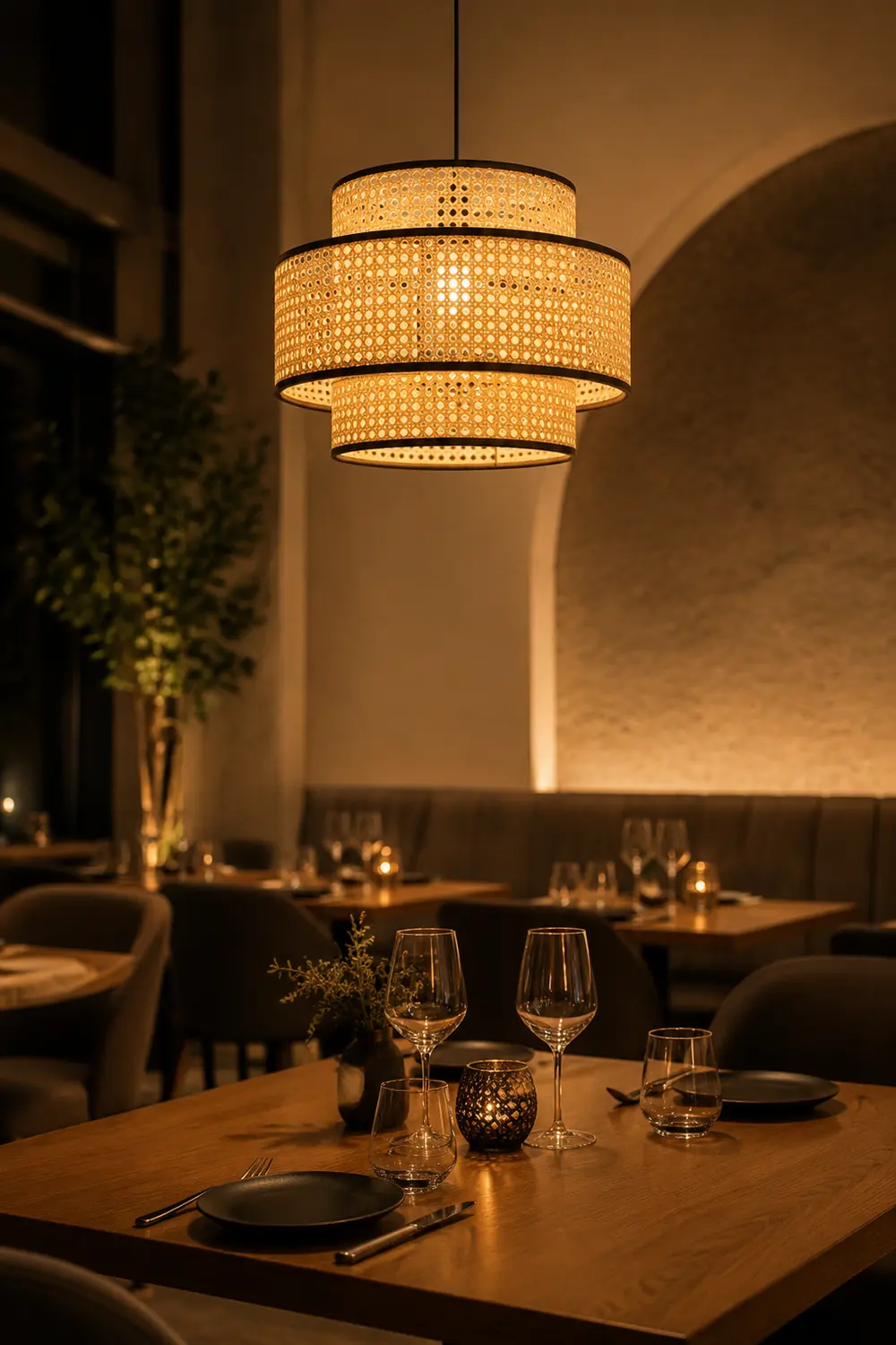 Ritta Pendelleuchte, dreilagig, ∅40/50/60cm - Lumpaz