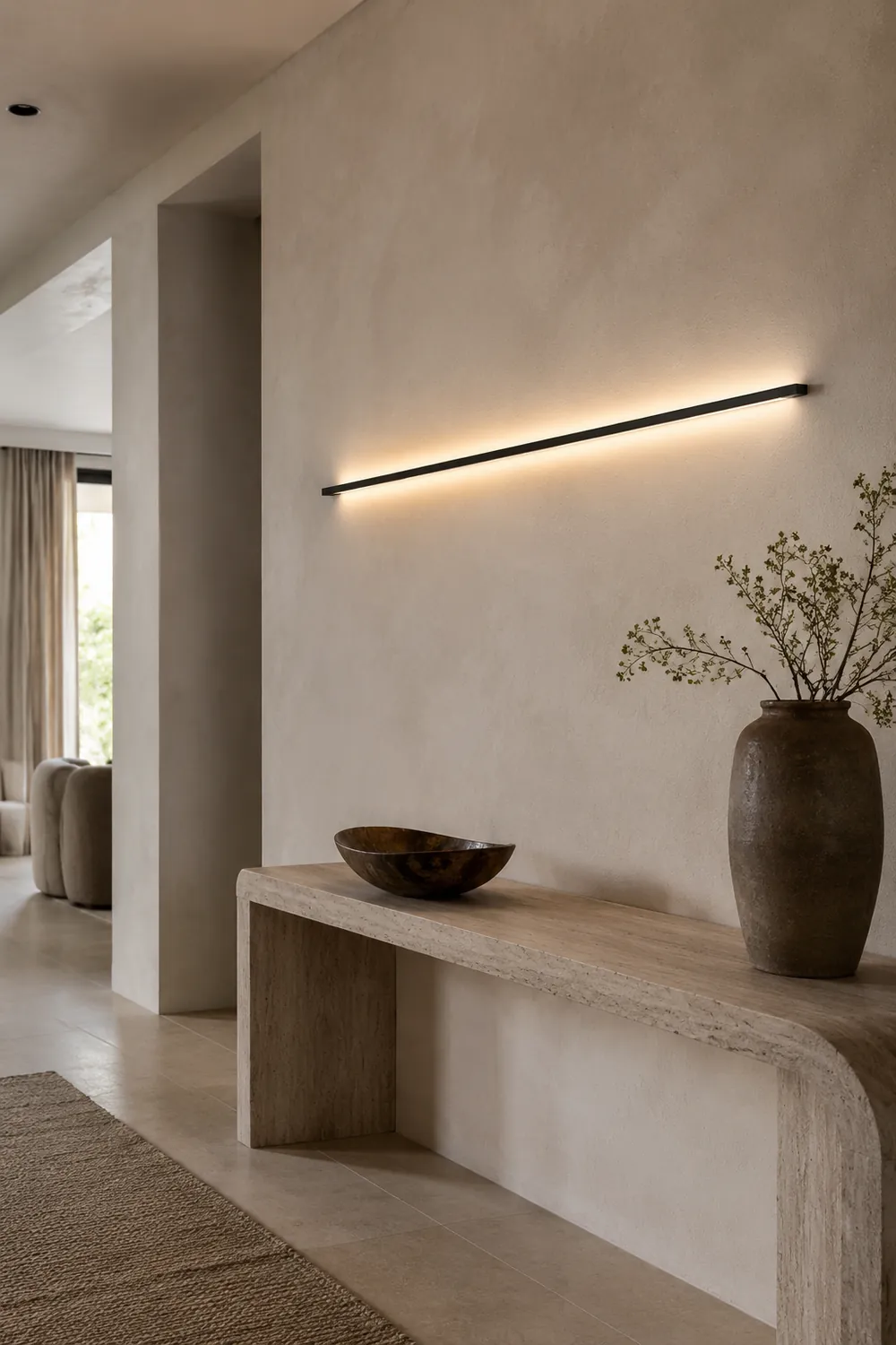 Edge Schlank Linear Wandlampe, 60/80/100/120/150/180/200CM - Lumpaz