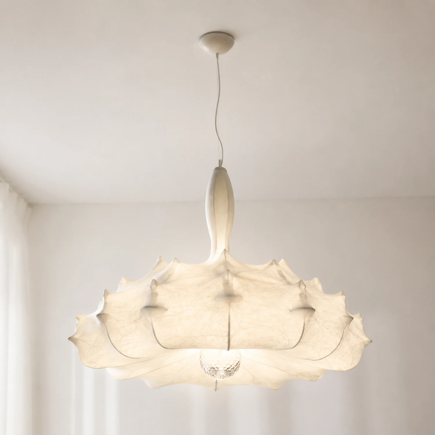 Renée Pendelleuchte, Kunstseide, ∅60cm - Lumpaz