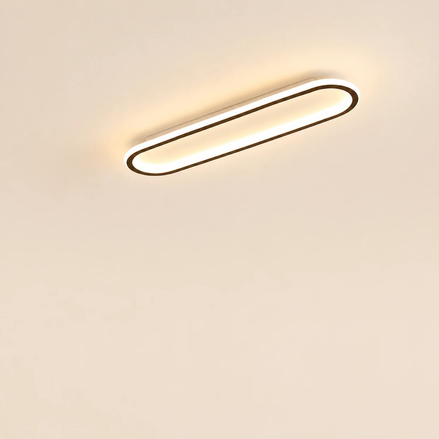 Quinn Deckenleuchte Rechteckig 2 Farbe, 40/60/80/100cm - Lumpaz
