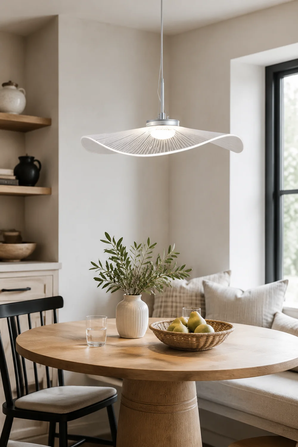 Carins Lotusform Pendelleuchte Farbtemperatur umschaltbar, ∅40/50/60cm - Lumpaz