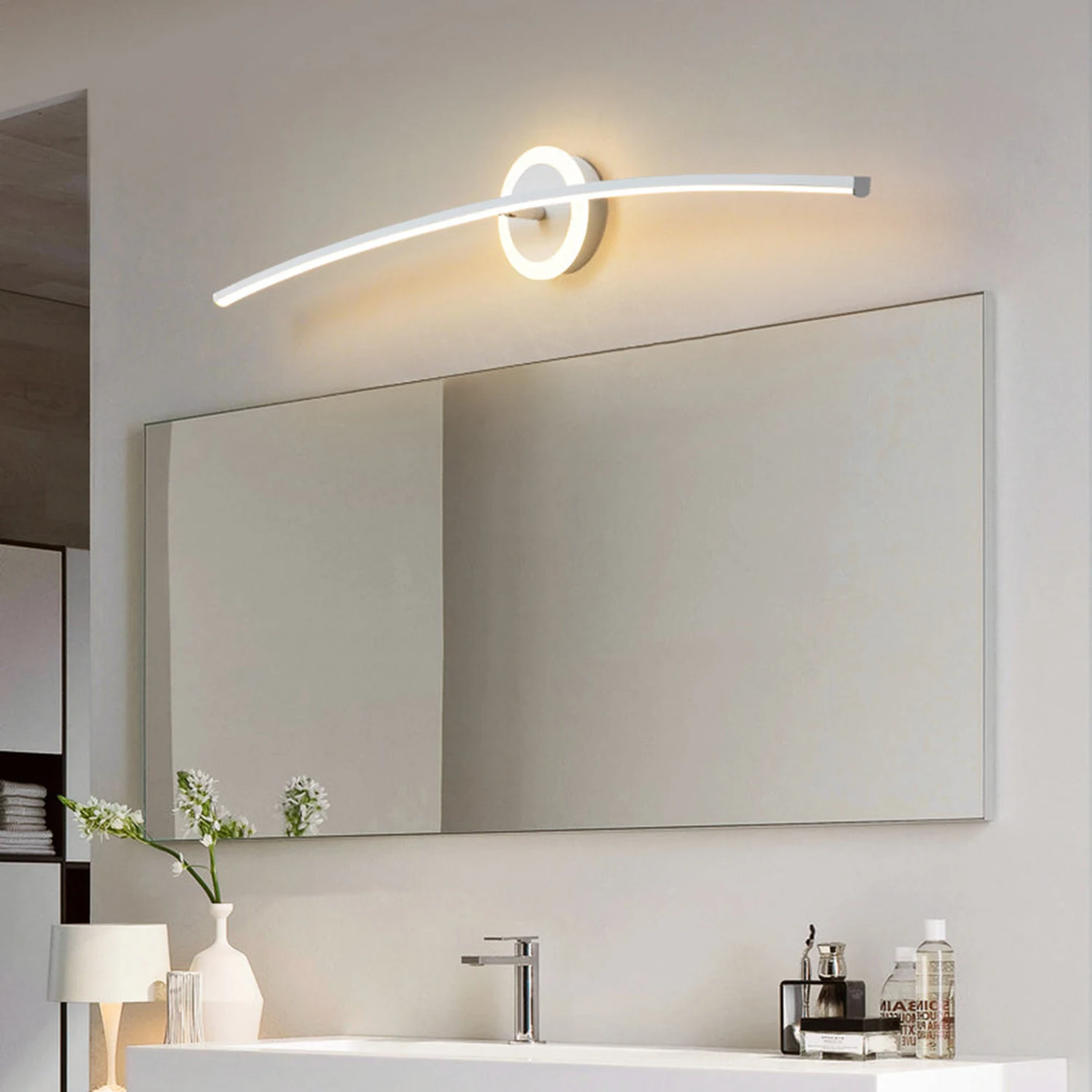 Leigh Wandlampe Vanity Spiegelfront Farbtemperatur umschaltbar, 80/100cm - Lumpaz