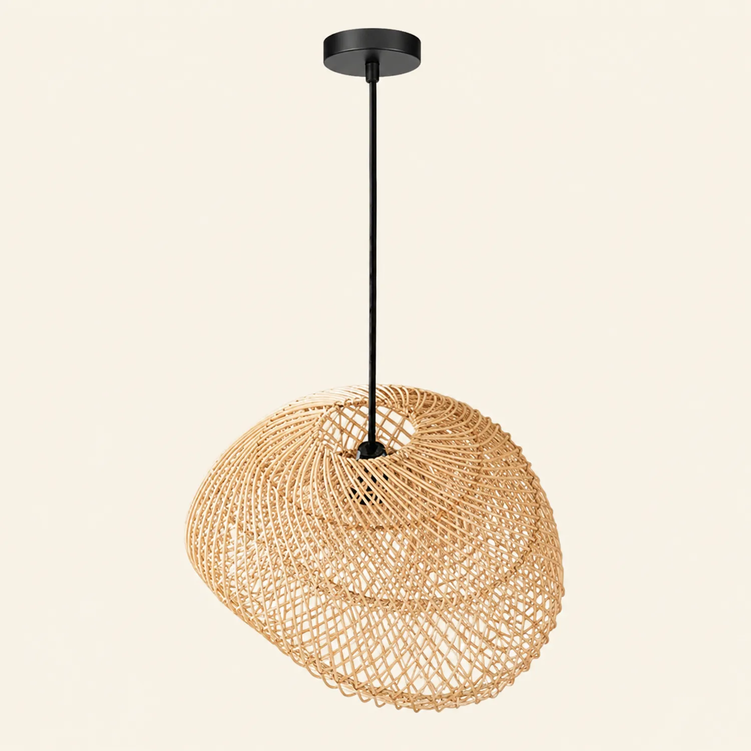 Muto Pendelleuchte, Rattan, ∅50/60/80cm - Lumpaz