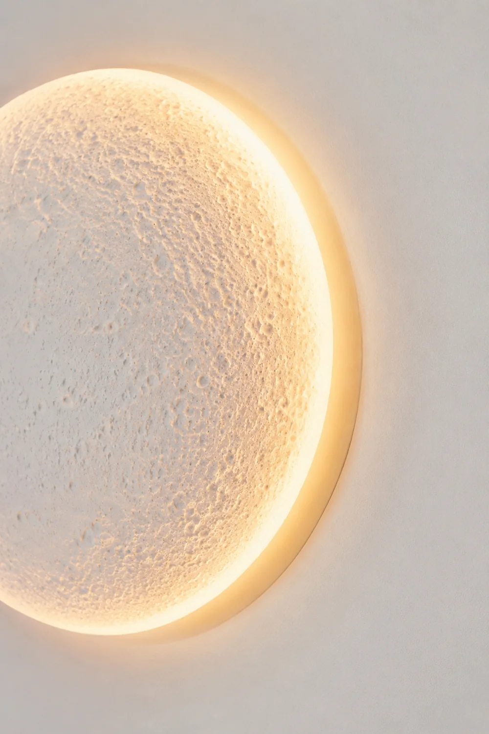 Elif Mond Wandmalerei Lampe Fernbedienung Dimmbar, 2 Stil - Lumpaz