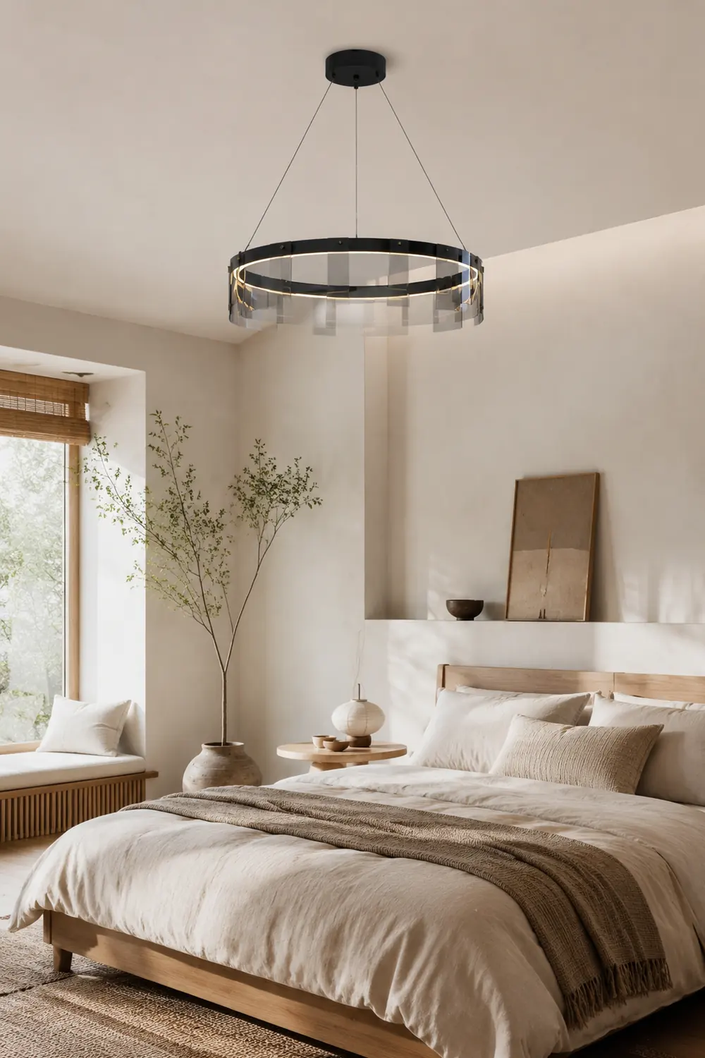 Evette Pendelleuchte Farbtemperatur umschaltbar, ∅60/80/100cm - Lumpaz