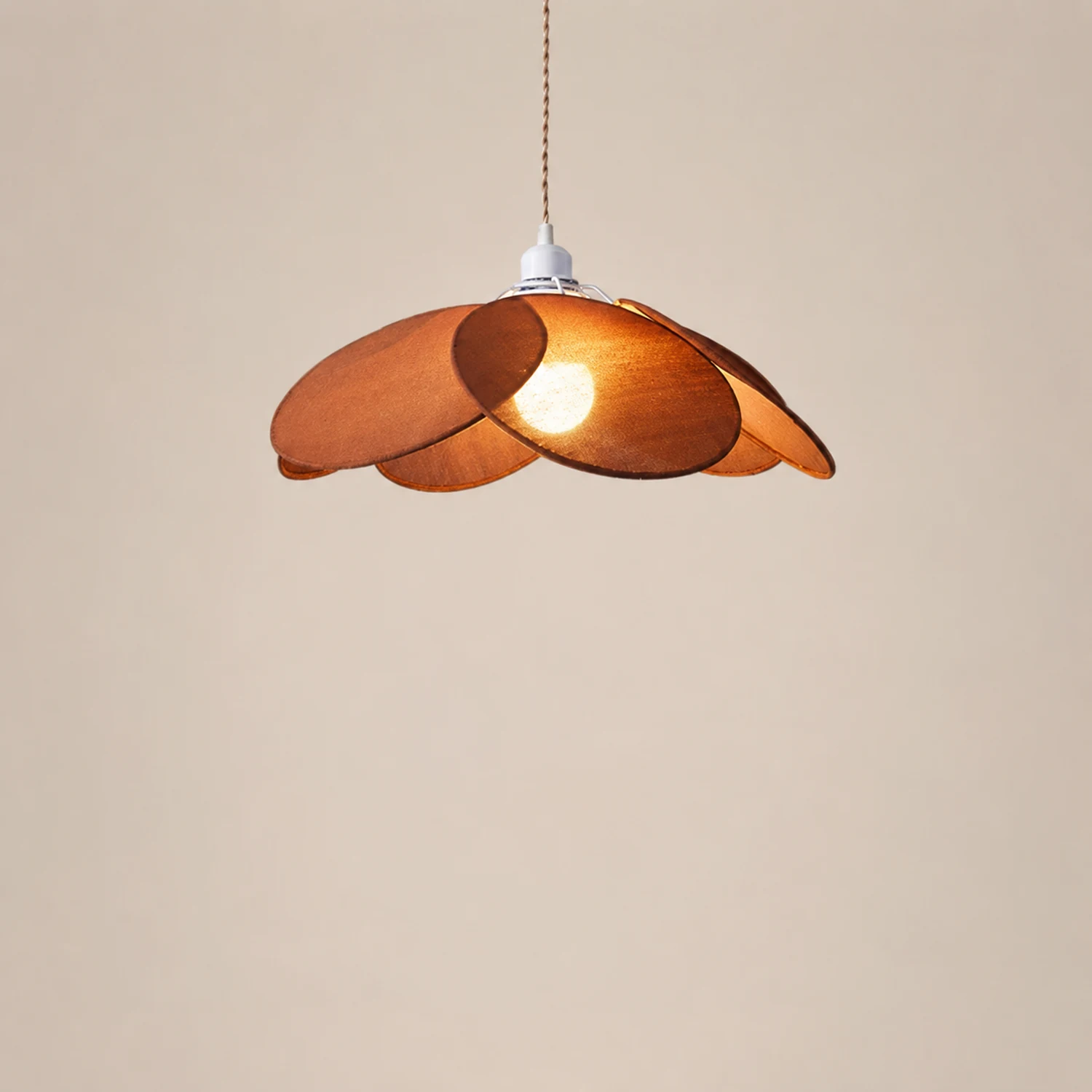 Renée Pendelleuchte 3 Farben, Metall & Tücher, ∅40/50/60cm - Lumpaz