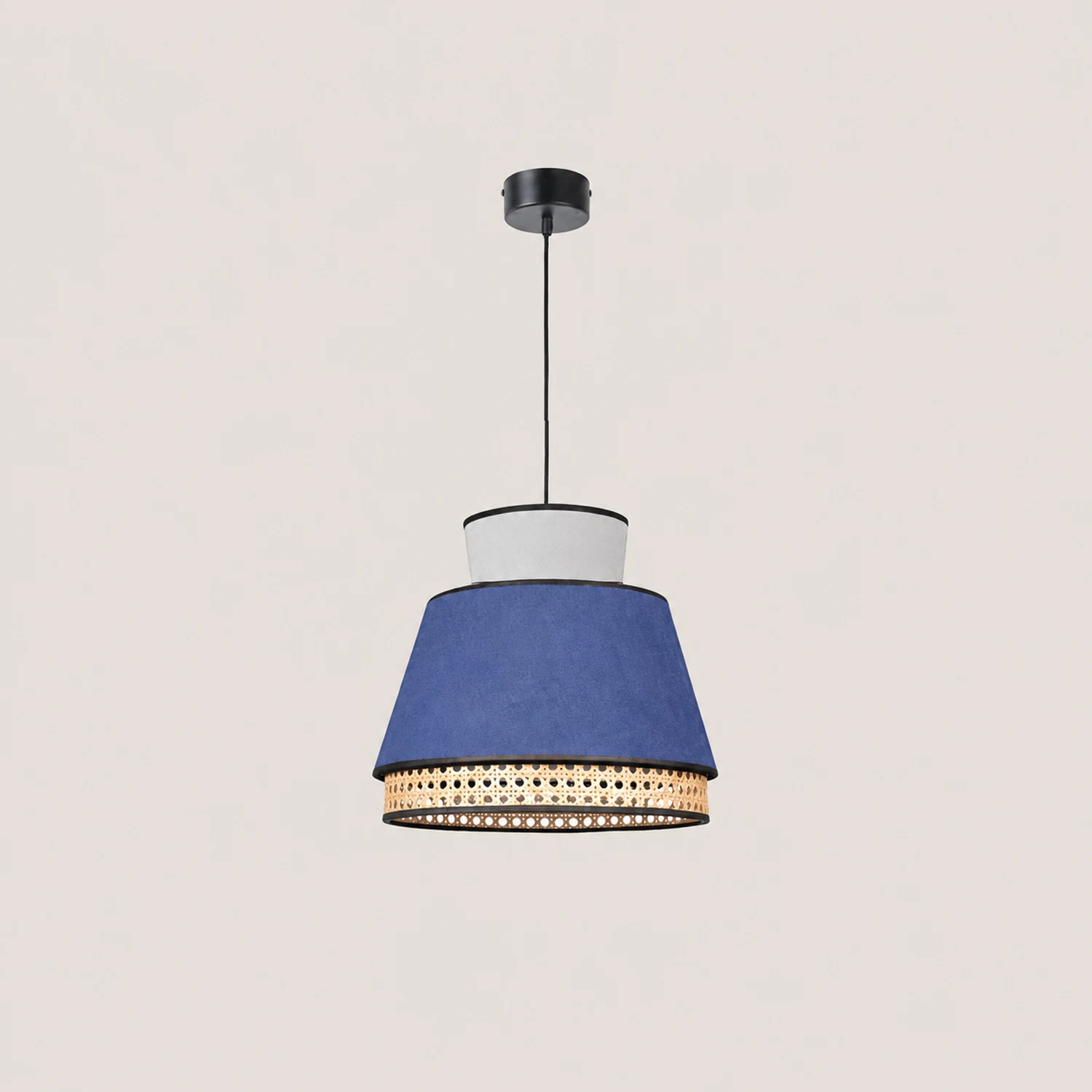 Ritta Rattan Pendelleuchte, 2 Stil, ∅40/50cm - Lumpaz