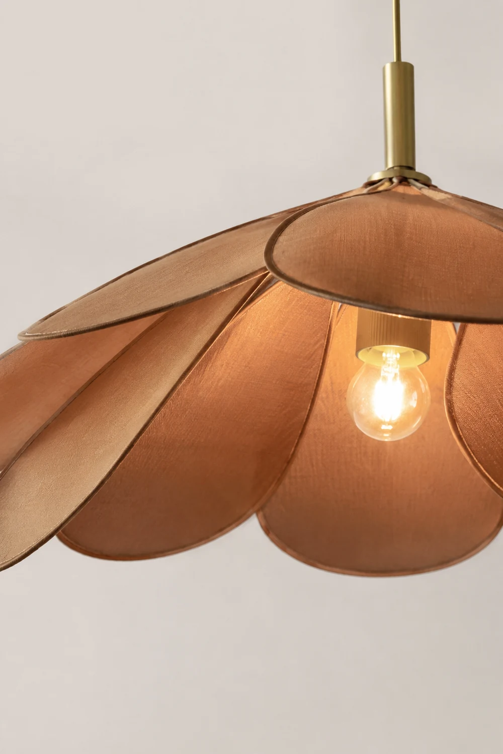 Renée Pendelleuchte 2 Farbe, Metall & Tücher, ∅50/60cm - Lumpaz