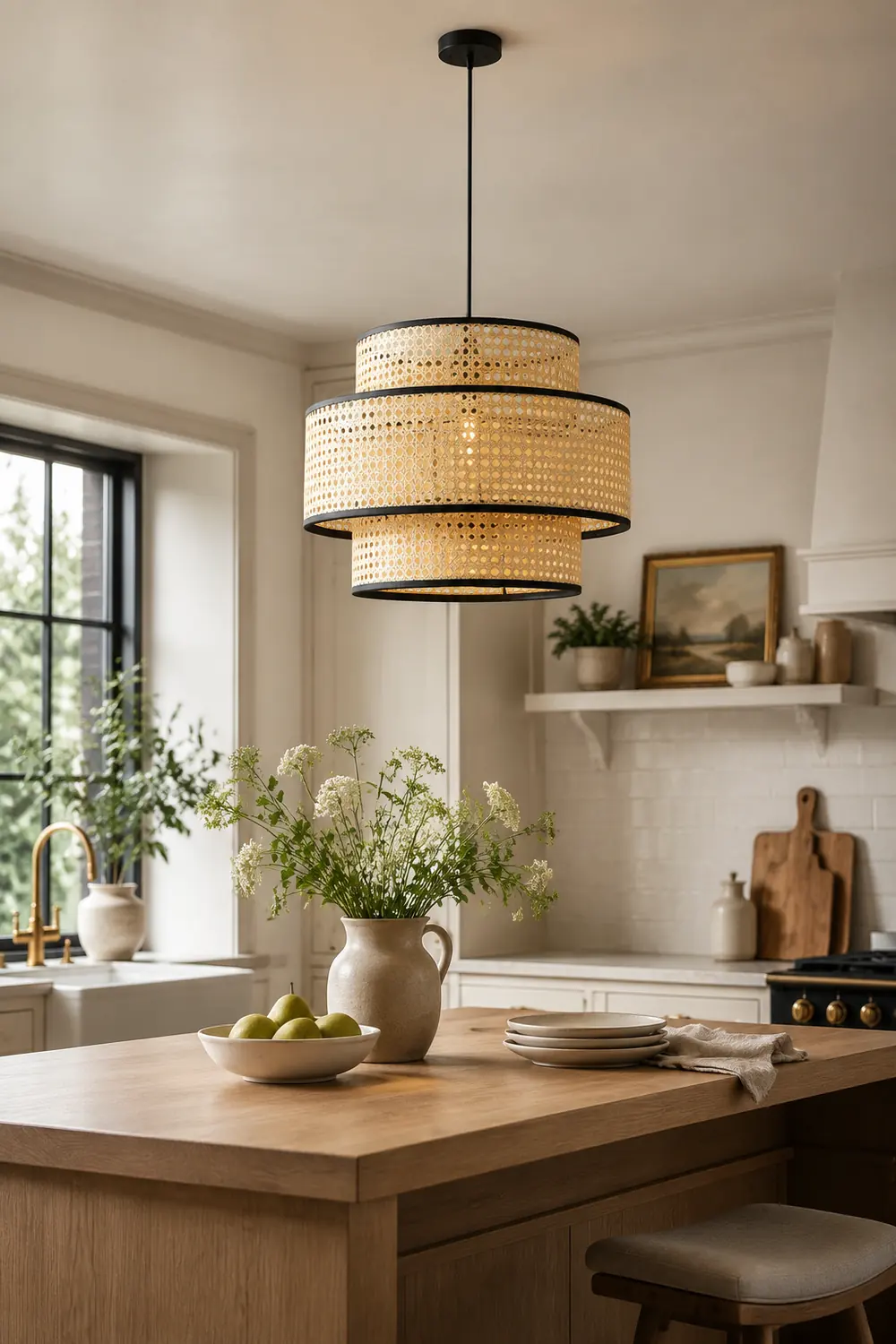 Ritta Pendelleuchte, dreilagig, ∅40/50/60cm - Lumpaz
